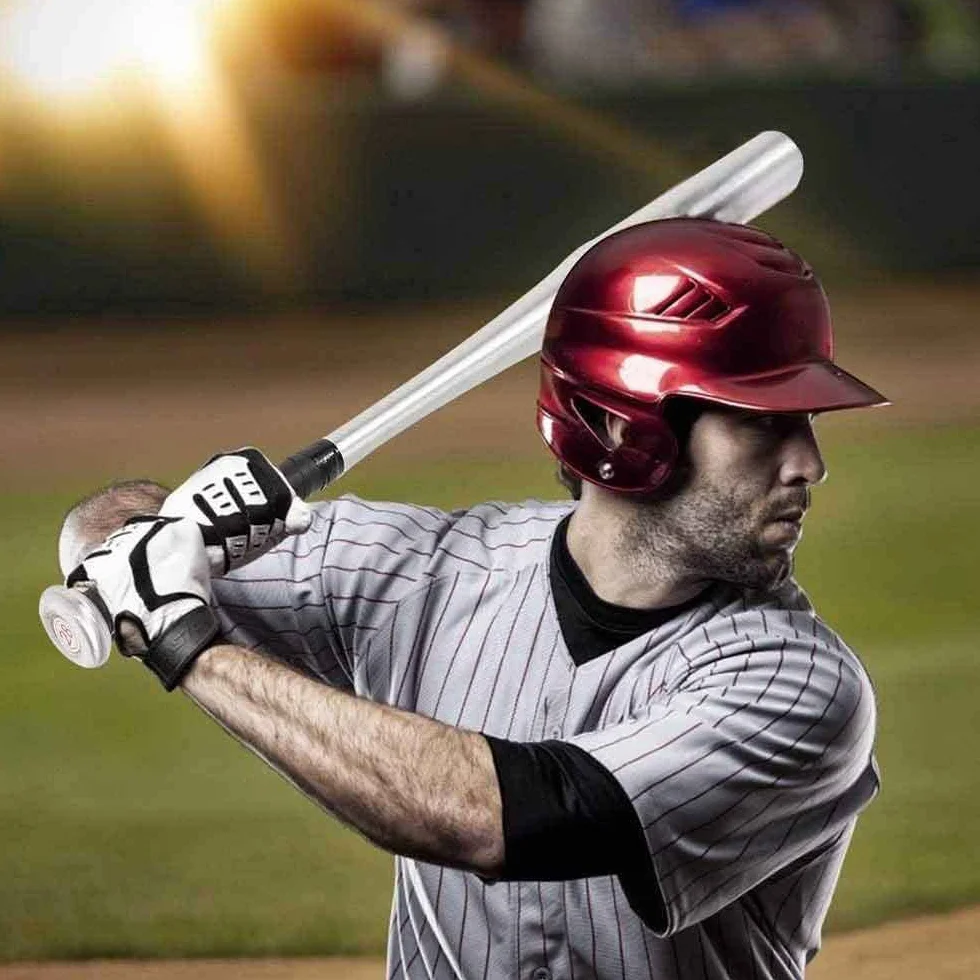 Mazza da Baseball in Metallo 71 cm 1Kg Impugnatura Antiscivolo Silver