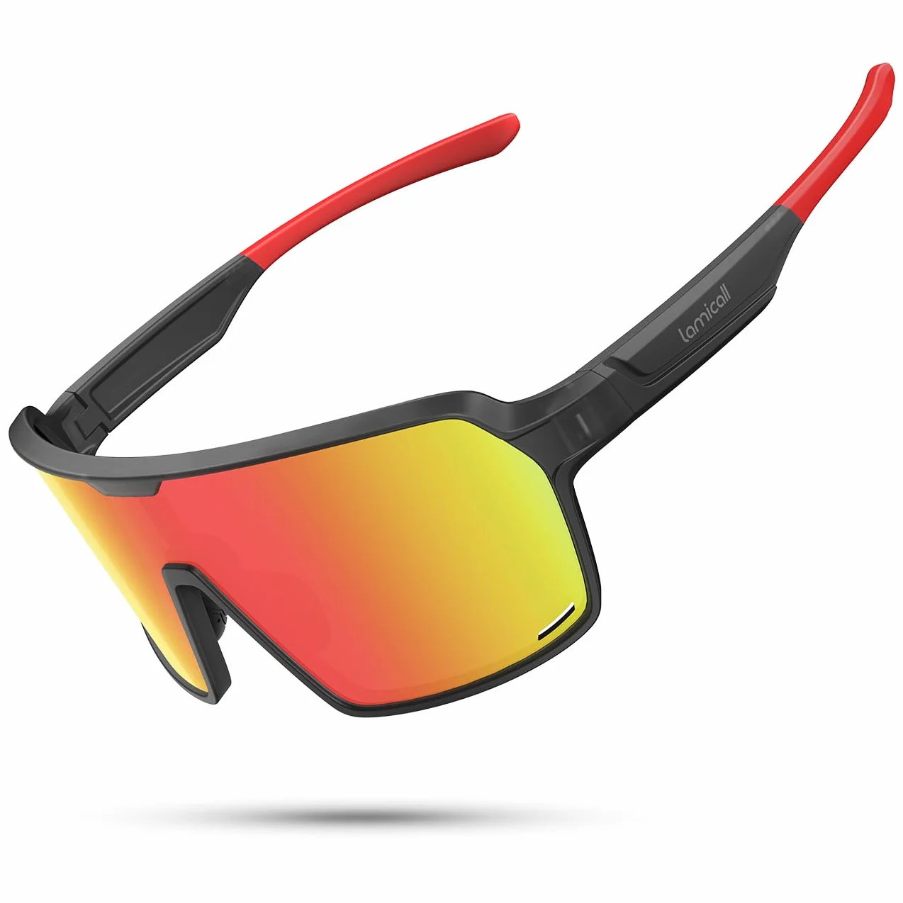 Lamicall Occhiali da Sole Ciclismo Polarizzati UV400 TR90 Telaio Infrangibile Ultraleggero Sportivi Regolabili