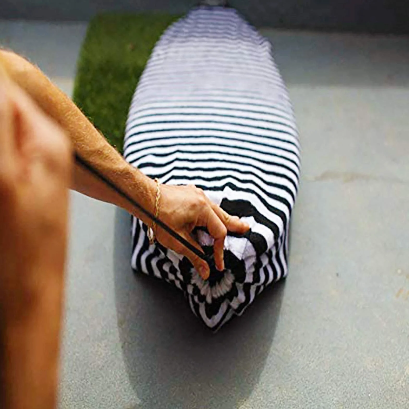 Surfboard Sock Cover per tavola da surf, asciugatura rapida, coulisse, protezione naso imbottita