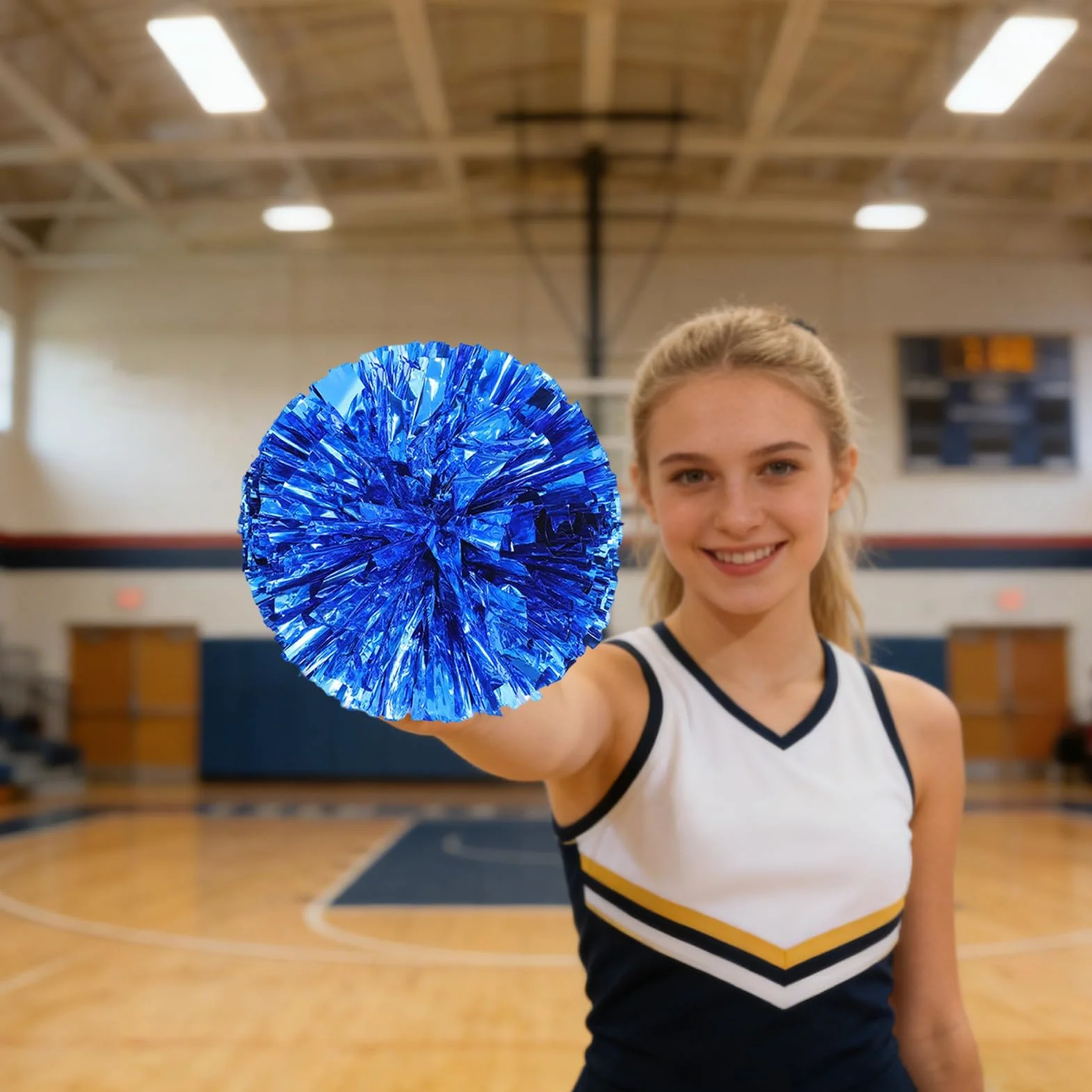 Pompon da cheerleader per danza e tifo | Stelle filanti leggere con impugnatura