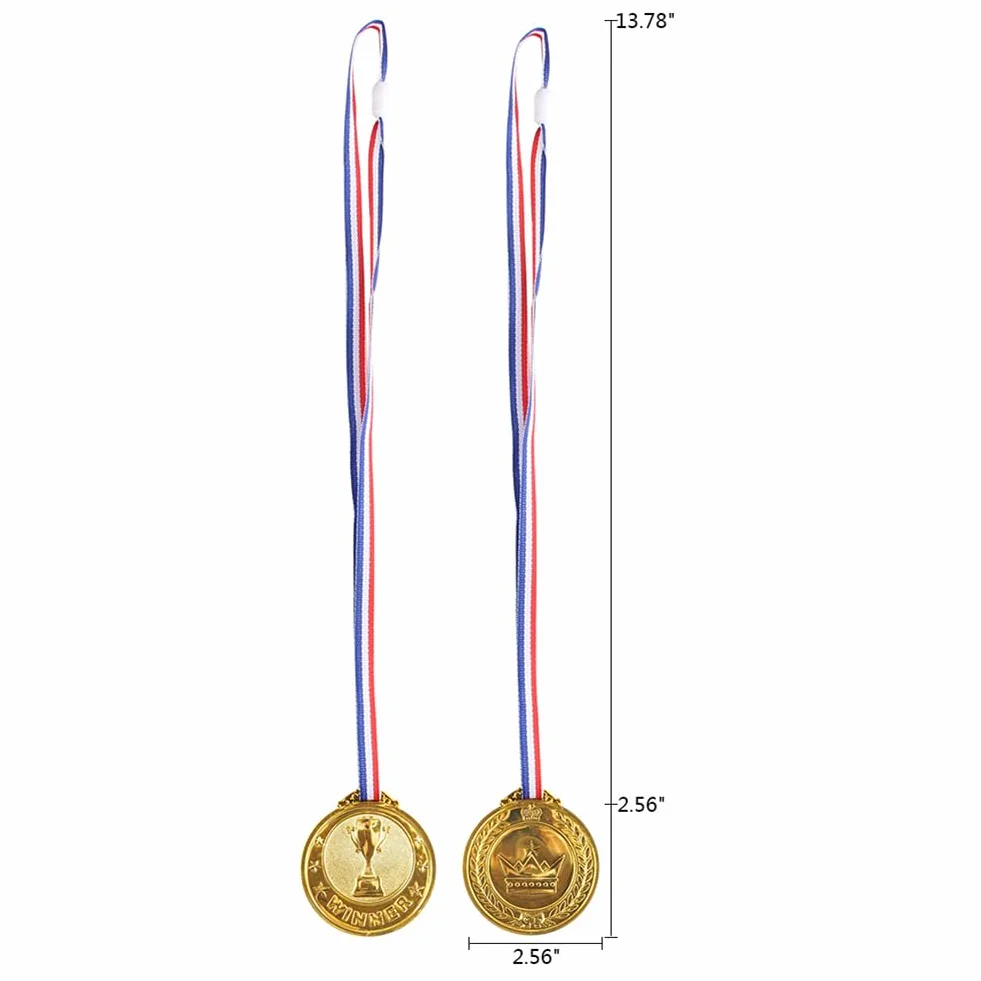 Medaglia Premio Competizione Calcistica Oro Argento Bronzo Souvenir Vincitore