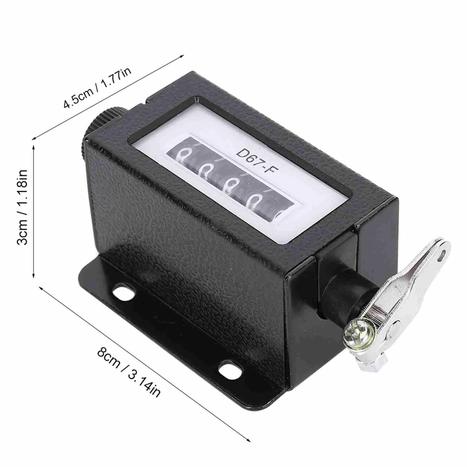 Contatore Digitale a 5 Cifre, Contatore di Balle per Pressa, Manopola Rotante Manuale