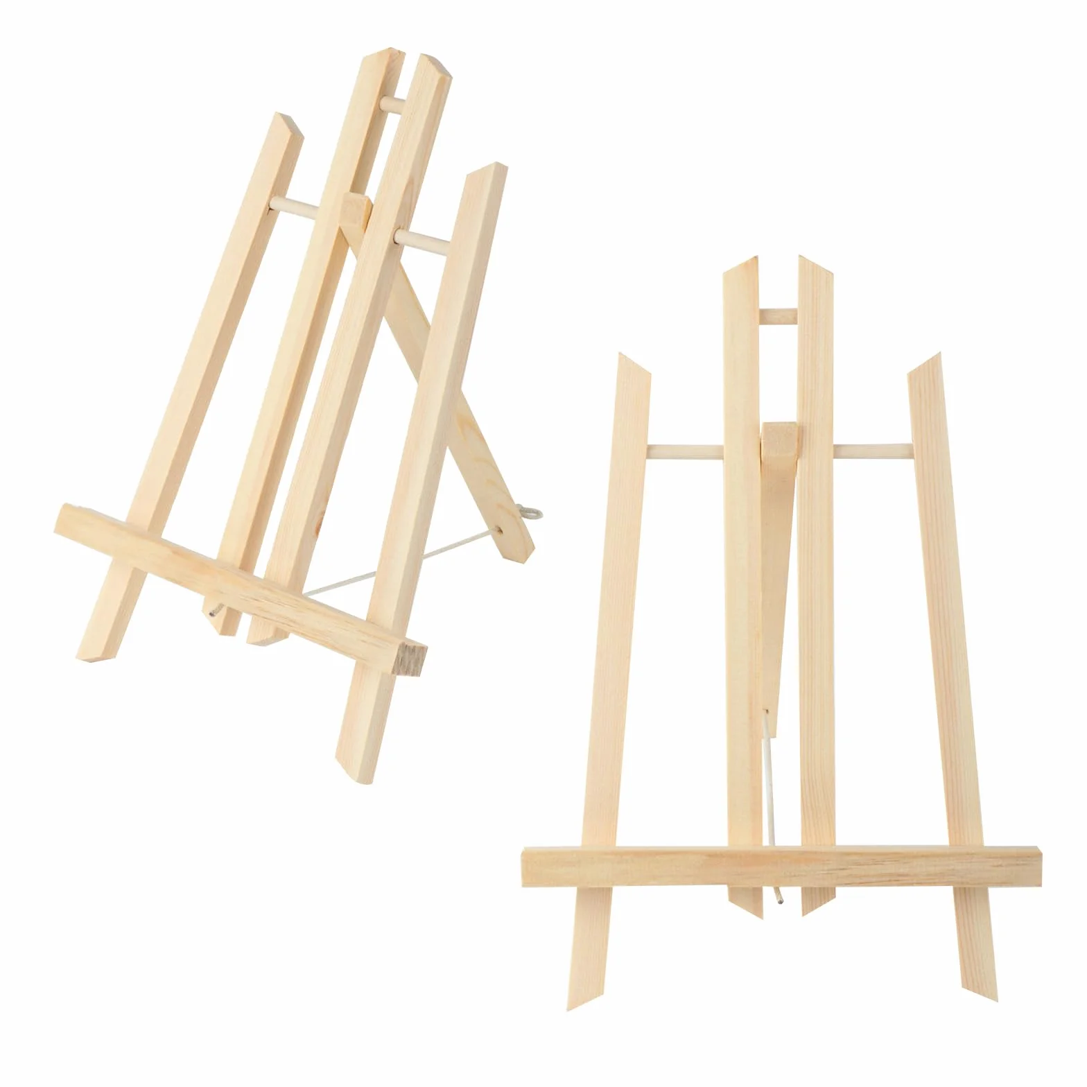 2 Pz Cavalletto Pittura da Tavolo, Cavalletto per Dipingere da Tavolo, Cavalletti in Legno, Cavalletti Legno per casa, matrimoni, disegno, arti e mestieri, supporto per tela (28 x 19 cm)