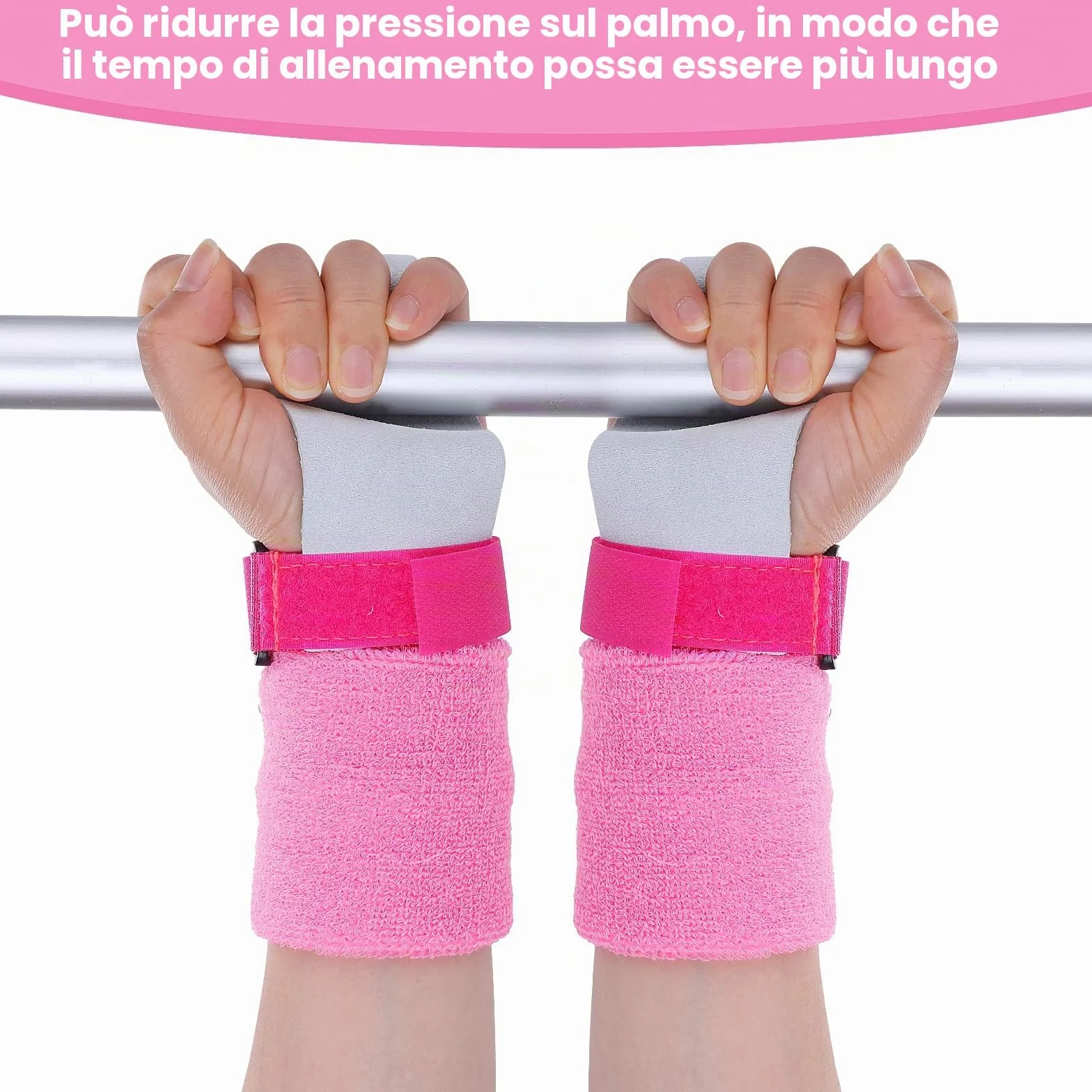 Abeillo Set di 2 Impugnature da Ginnastica per Bambini, Protezione Palmi e Supporto Polso