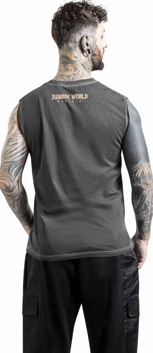 Jurassic Park Jurassic World Canotta Uomo grigio