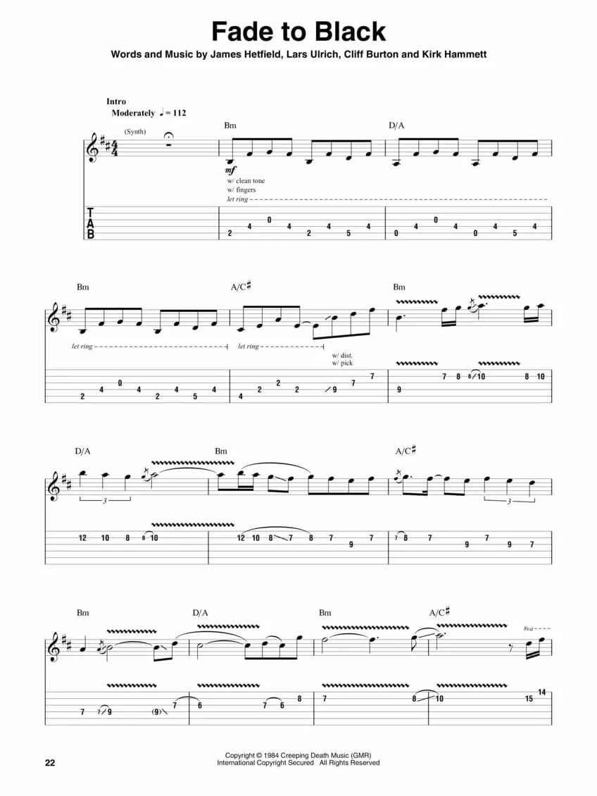 Metallica: 1983-1988. Chitarra solo. Include Audio-online: Play 8 Songs with Tab and Sound-Alike Audio, Includes Downloadable Audio