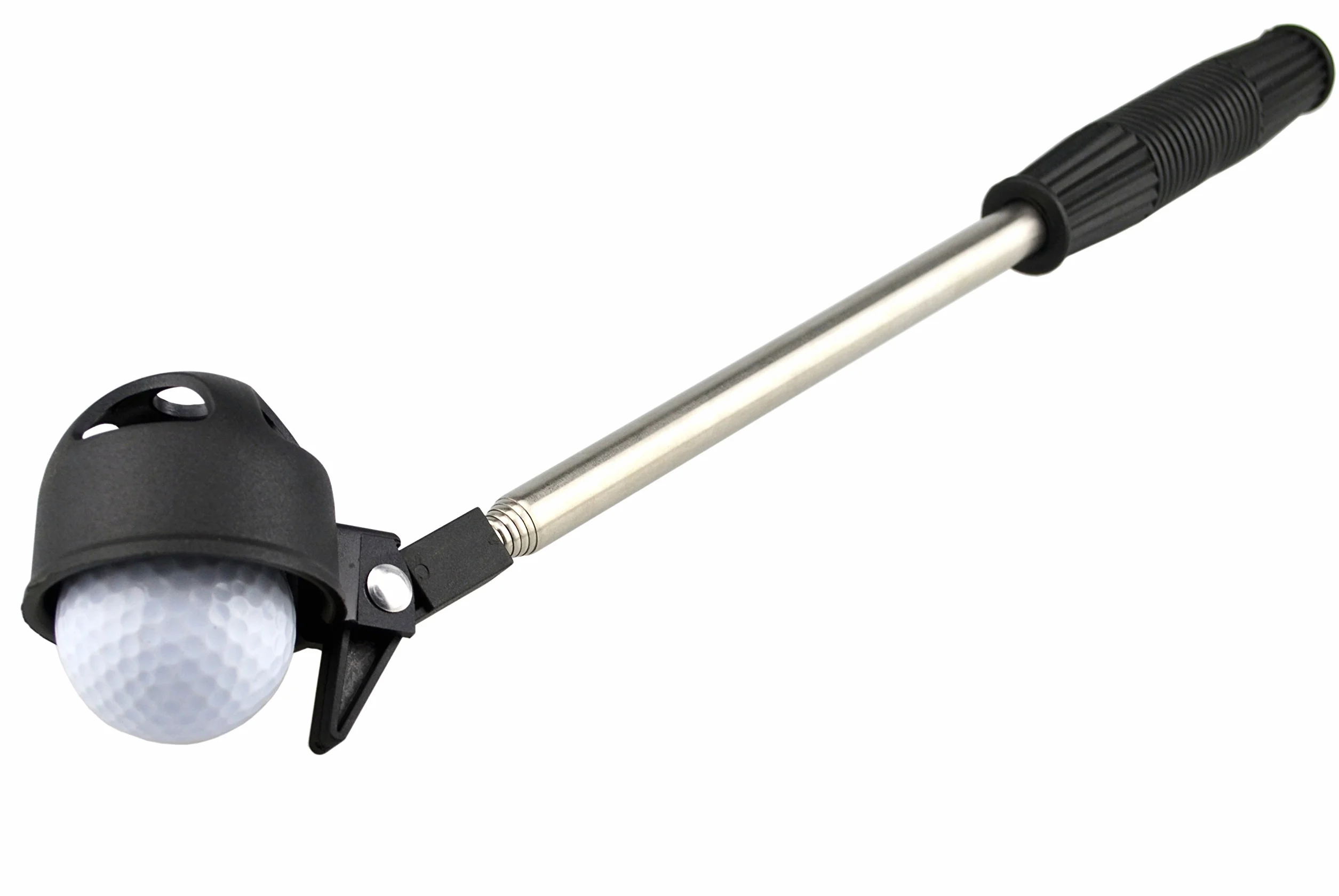 Paletta portatile retrattile telescopica per palline da golf in acciaio