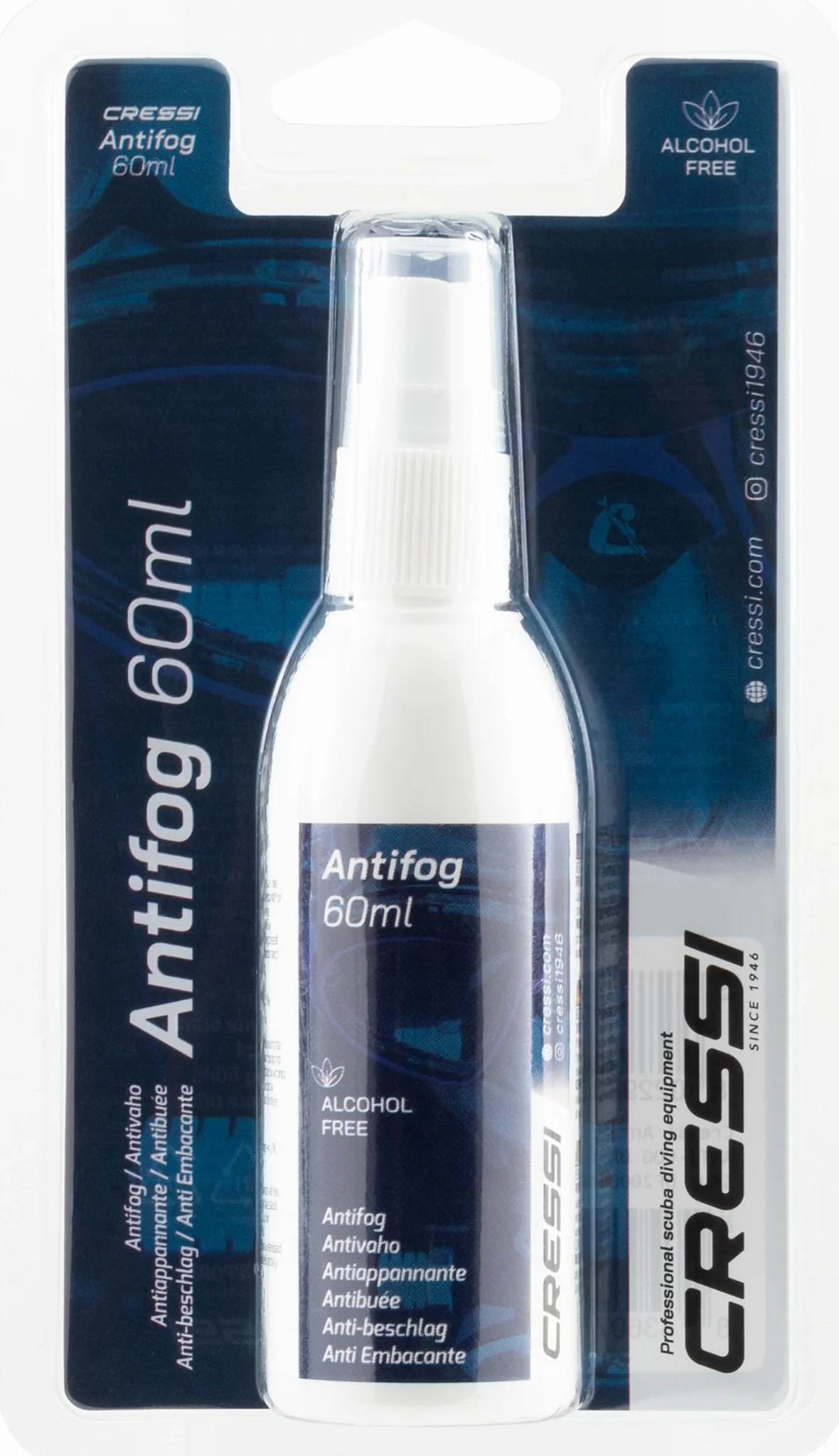 CRESSI Premium Anti Fog Spray o Gel - Anti Fog per Maschere Sub e Occhialini Nuoto, Trasparente, Adulto Unisex