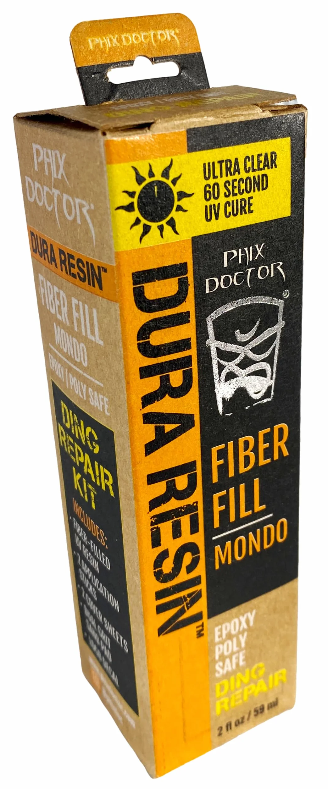 Phix Doctor 2016 Dura Rez Sunpowered Fibre Filled Surfboard Repair Solution 2.25oz PHD009
