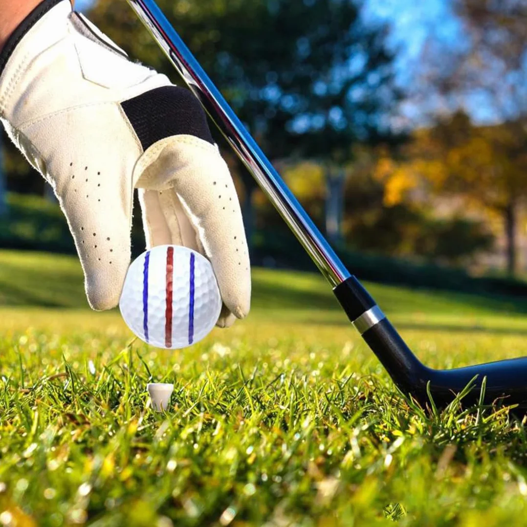 GXGM 6 Pezzi Palline da Golf Set di Allineamento per Golf con Pennarelli, Guide Massime, Sagoma, Accessori per la Marcatura delle Palline