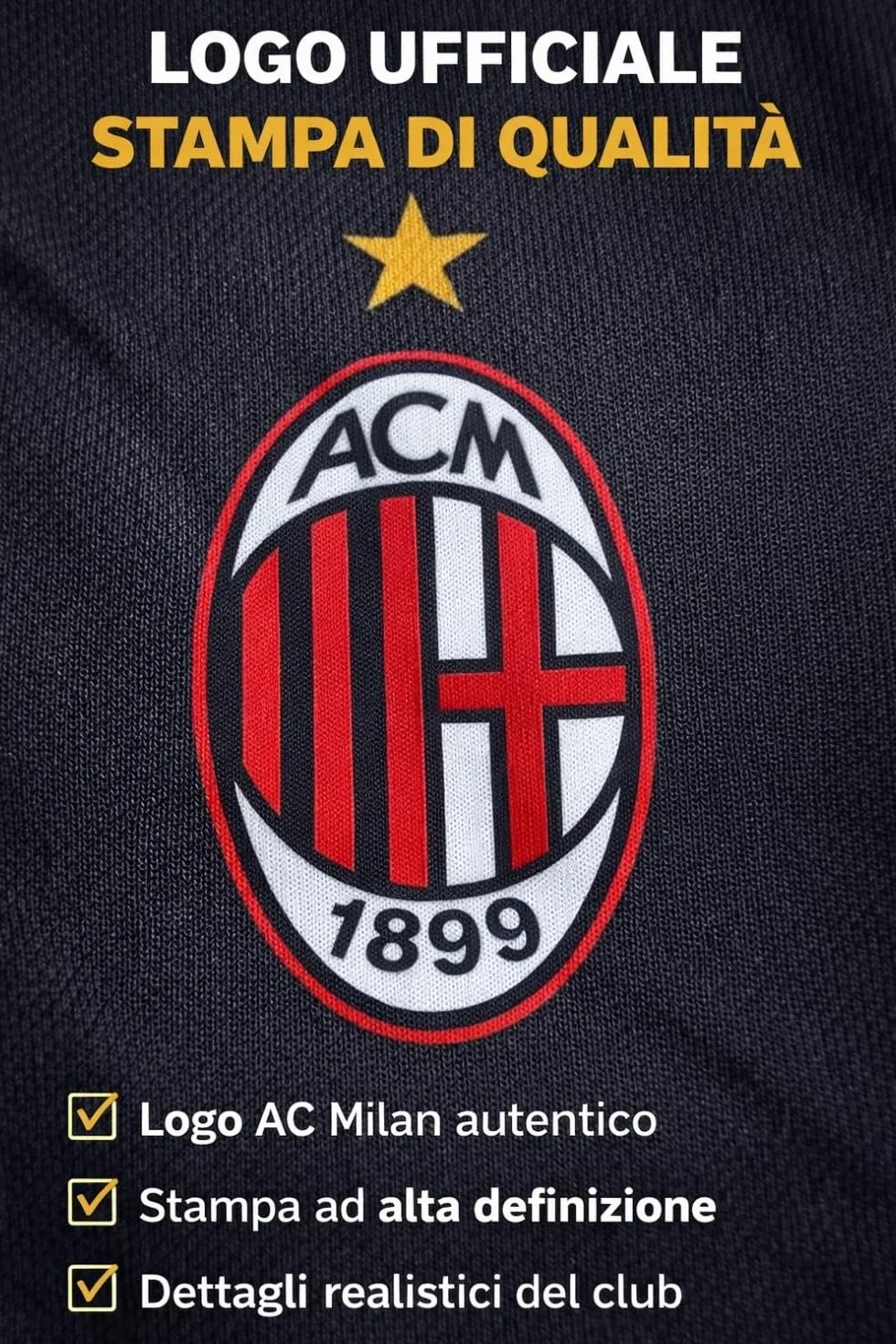 Pantaloncini Milan Replica Ufficiali Autorizzati - Pantaloni Adulto Ragazzo Bambino