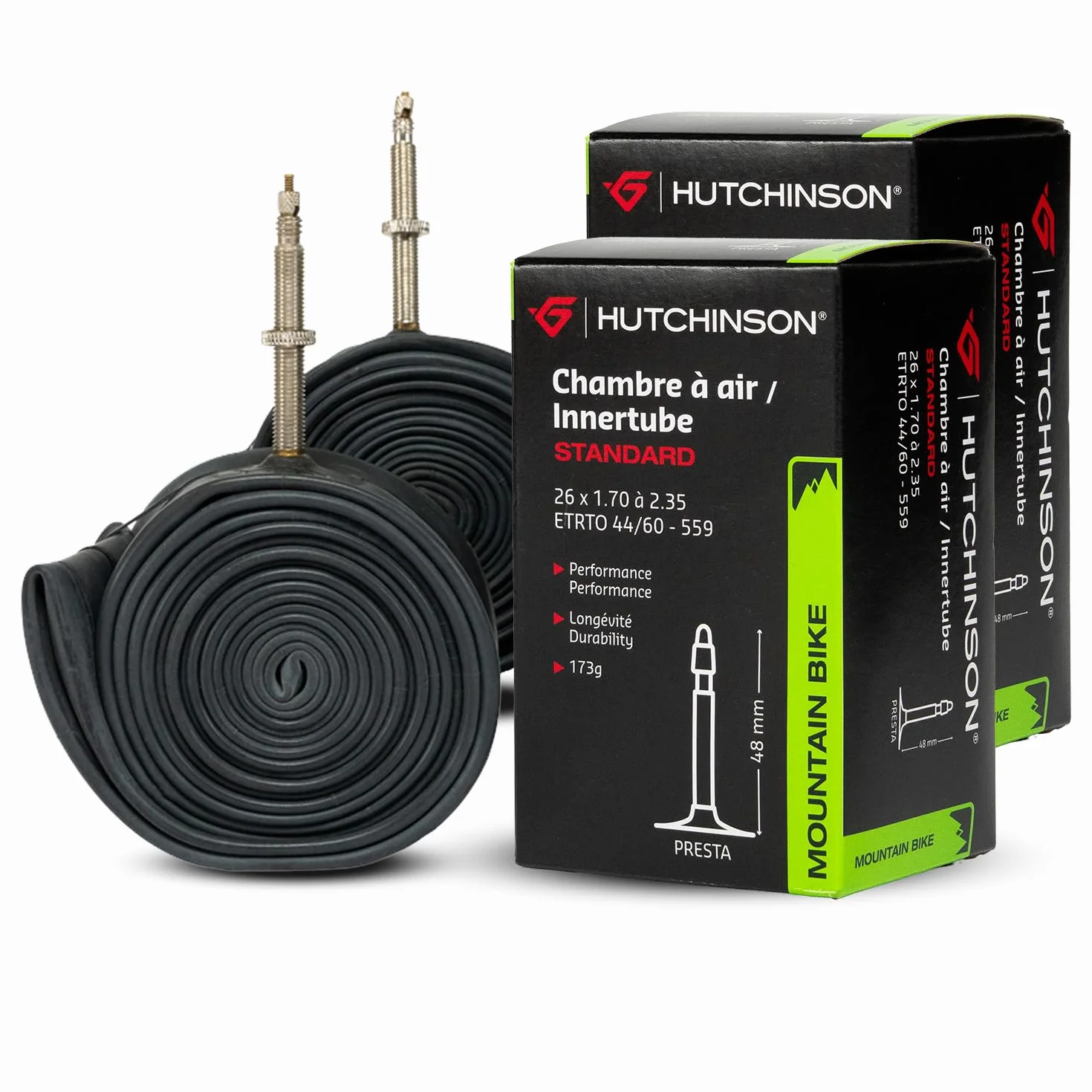 HUTCHINSON Camera d'aria Bicicletta da strada Valvola Presta Schräder Spessore 0,9 mm