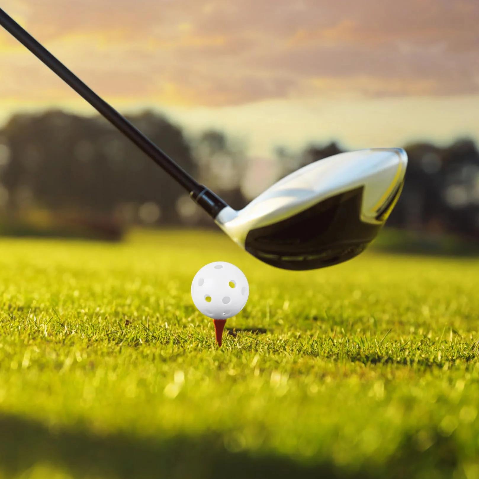 Palline da Golf per Pratica 28 Pezzi, Vuote in Plastica 40 mm per Flusso Aria
