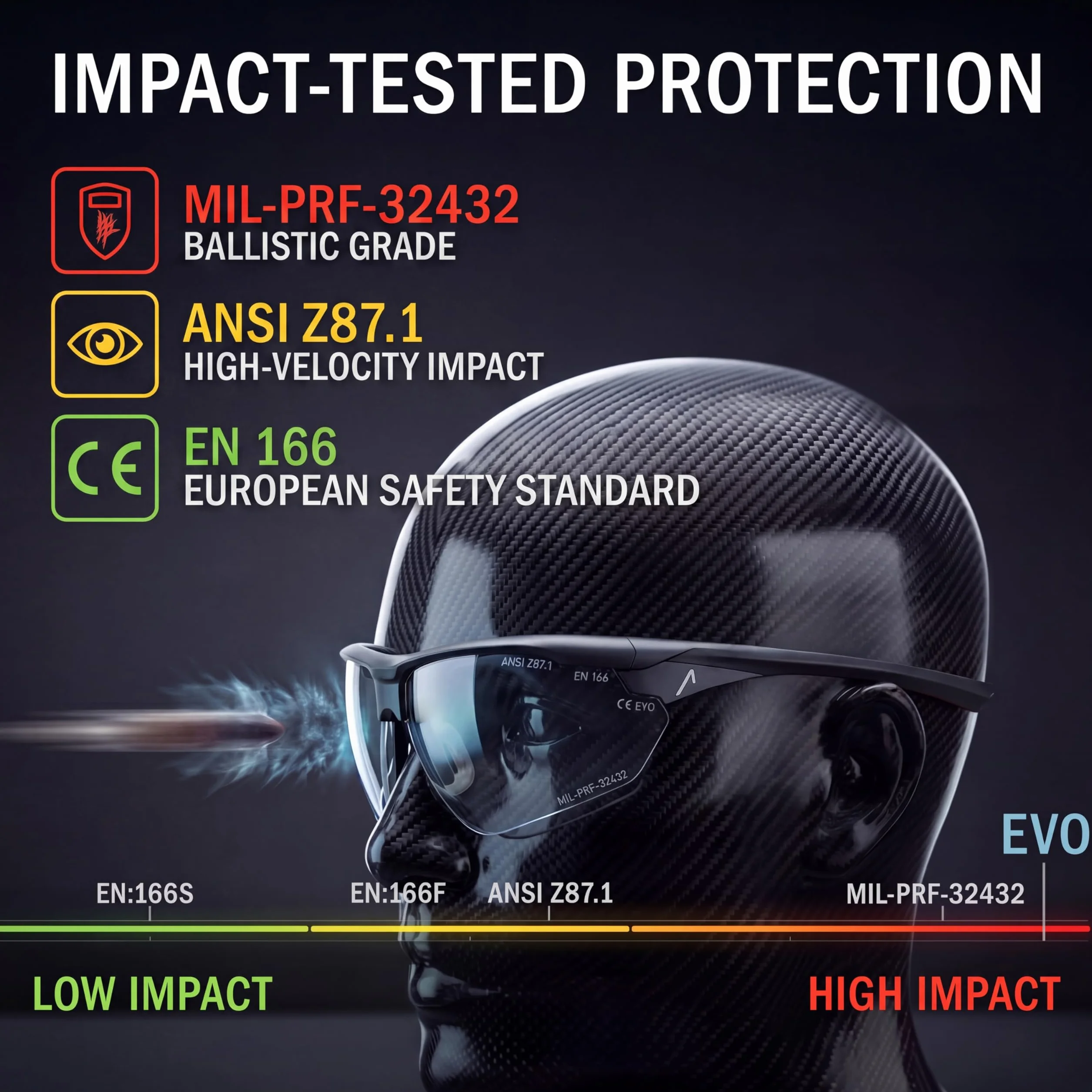 ACE Ace Evo Occhiali di sicurezza Unisex Adulto