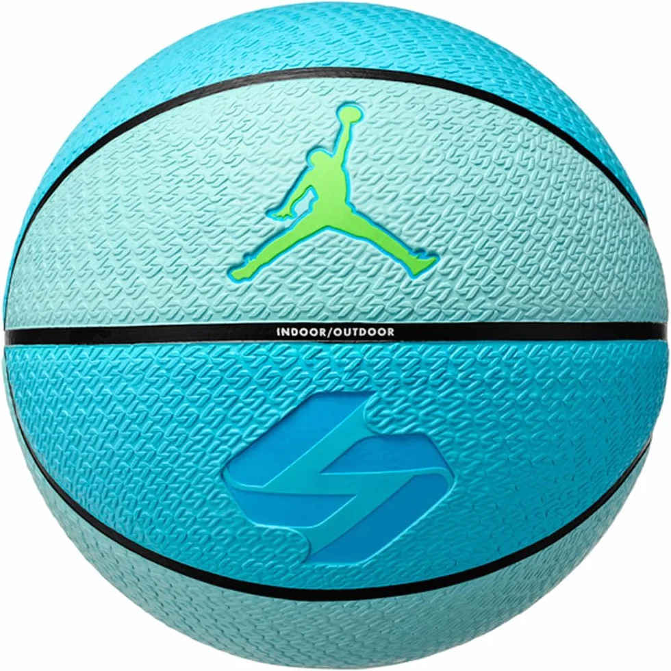 Nike Jordan Playground 8P L Doncic Deflated Palle da basket Copa/Black/Laser Blue/Electric Green 7
