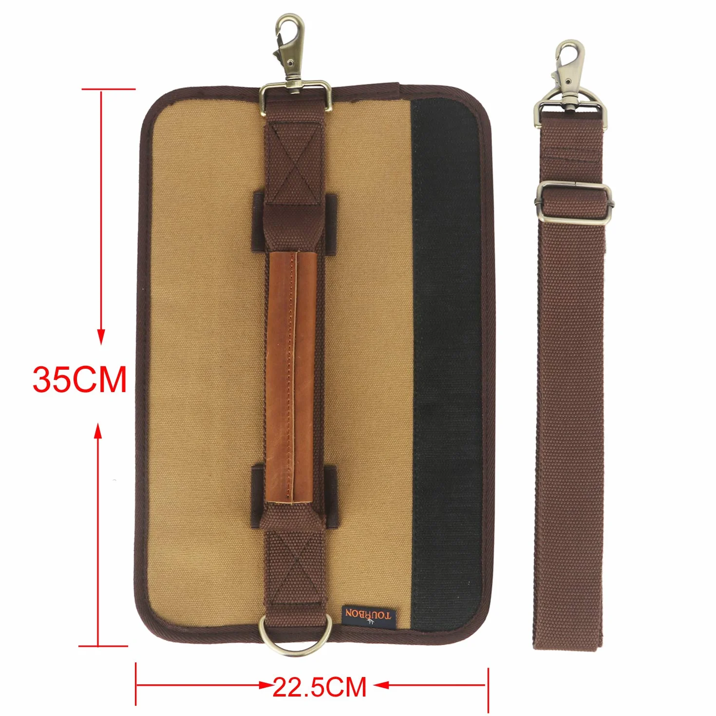 TOURBON Borsa leggera in tela da golf con tracolla