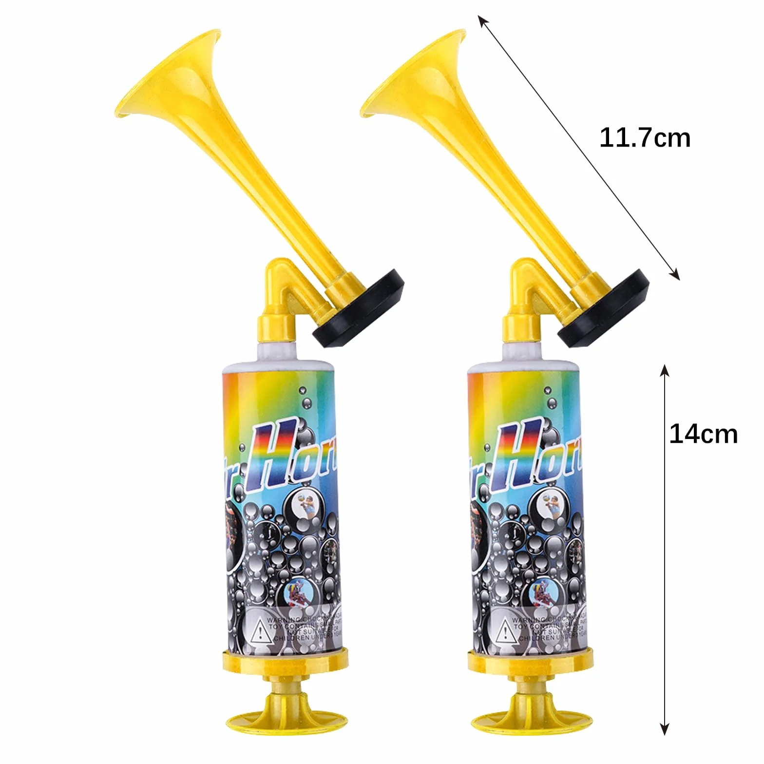 Air Horn Portatile Tromba d'Aria Corno da Stadio Estremamente Forte Handheld Riutilizzabile per Eventi Sportivi