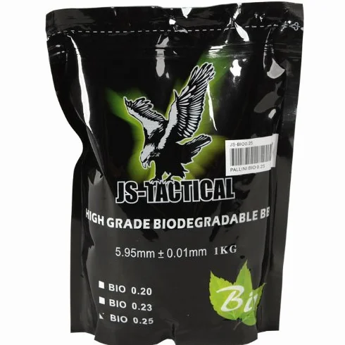 PALLINI JS TACTICAL BIODEGRADABILI 0,25G HIGH GRADE BIANCHI 4000BB