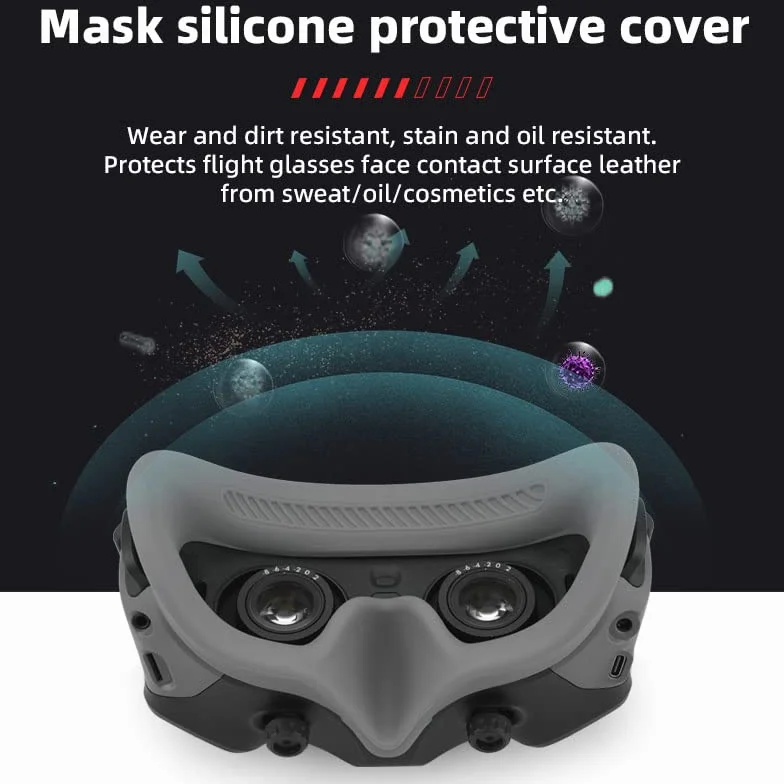 Silicone Copertura Protettiva per DJI Avatar Goggles 2 (Czarny)