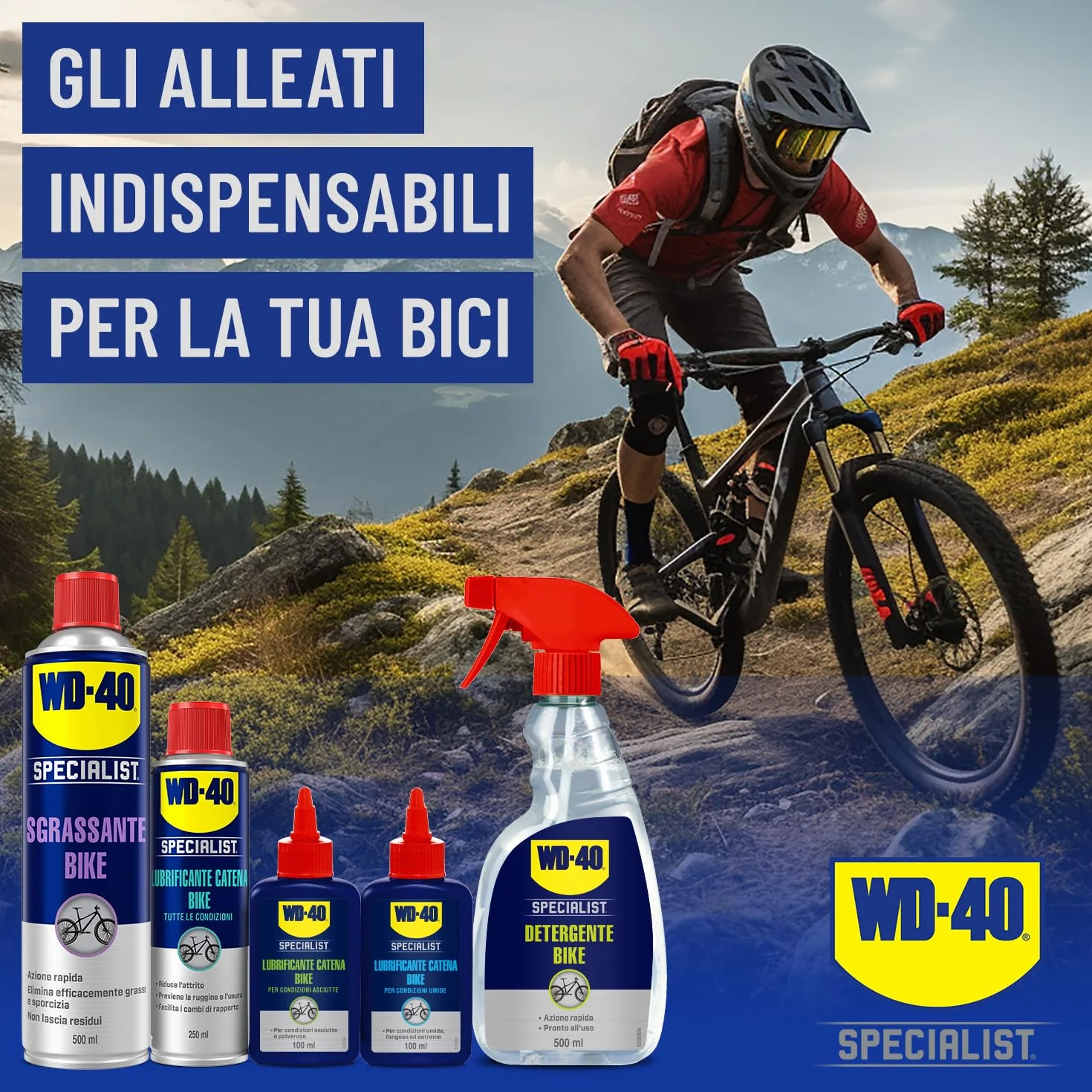 WD-40 Specialist Bike Lubrificante Catena Bici 250ml Olio Spray Antiruggine