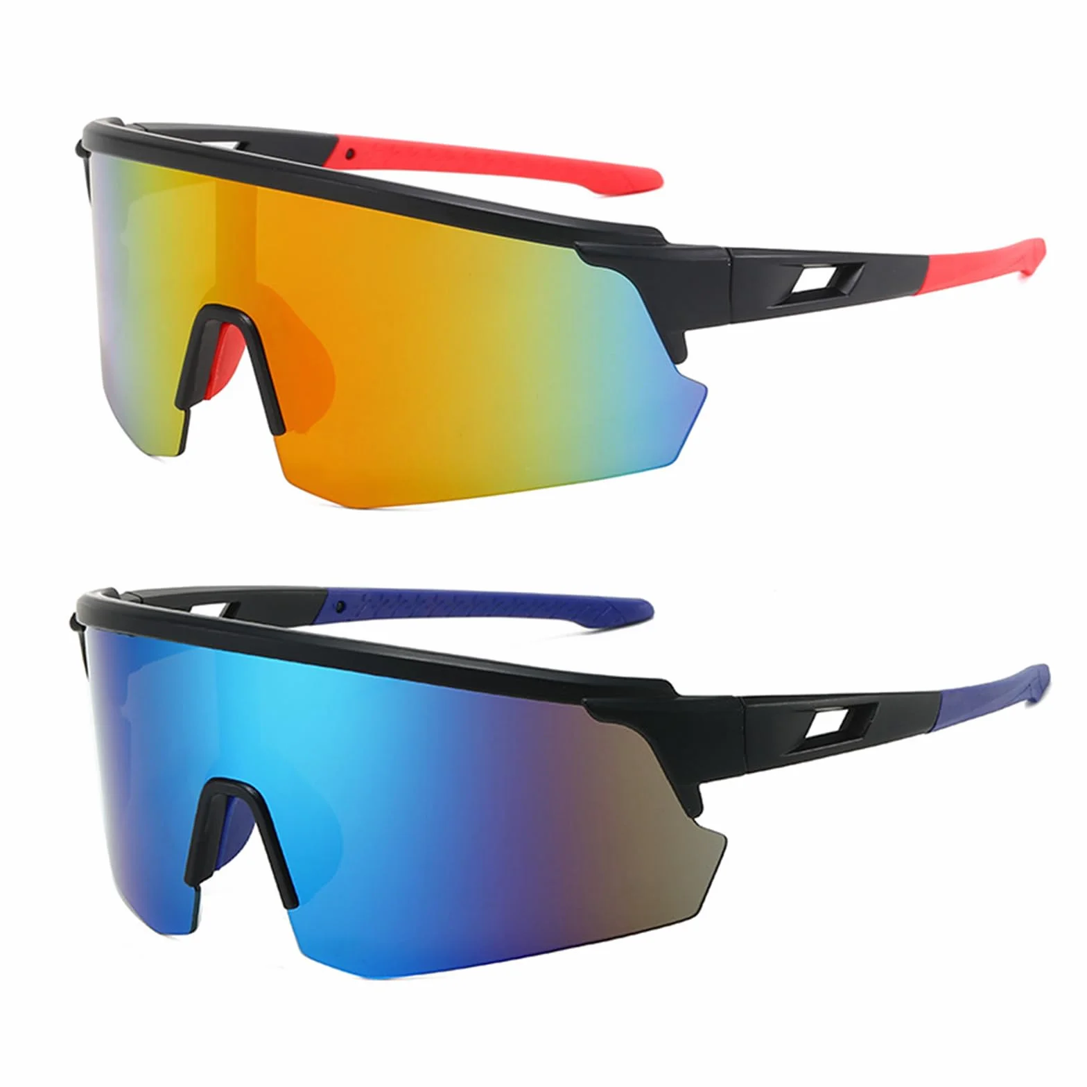 Occhiali da Sole Sportivi UV400 per Ciclismo Uomo Donna 2 PCS