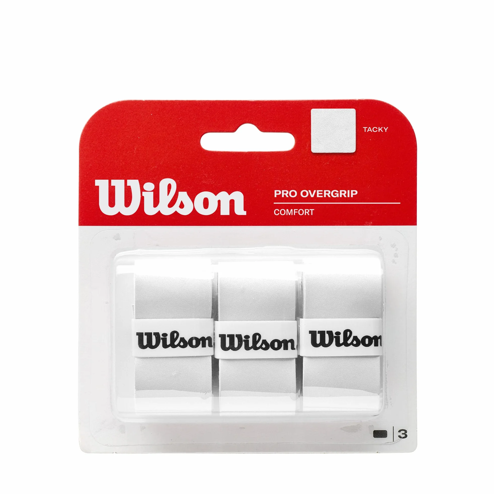 Wilson Grip WRZ4014WH Impugnatura Pro Overgrip Bianco 3 Unità