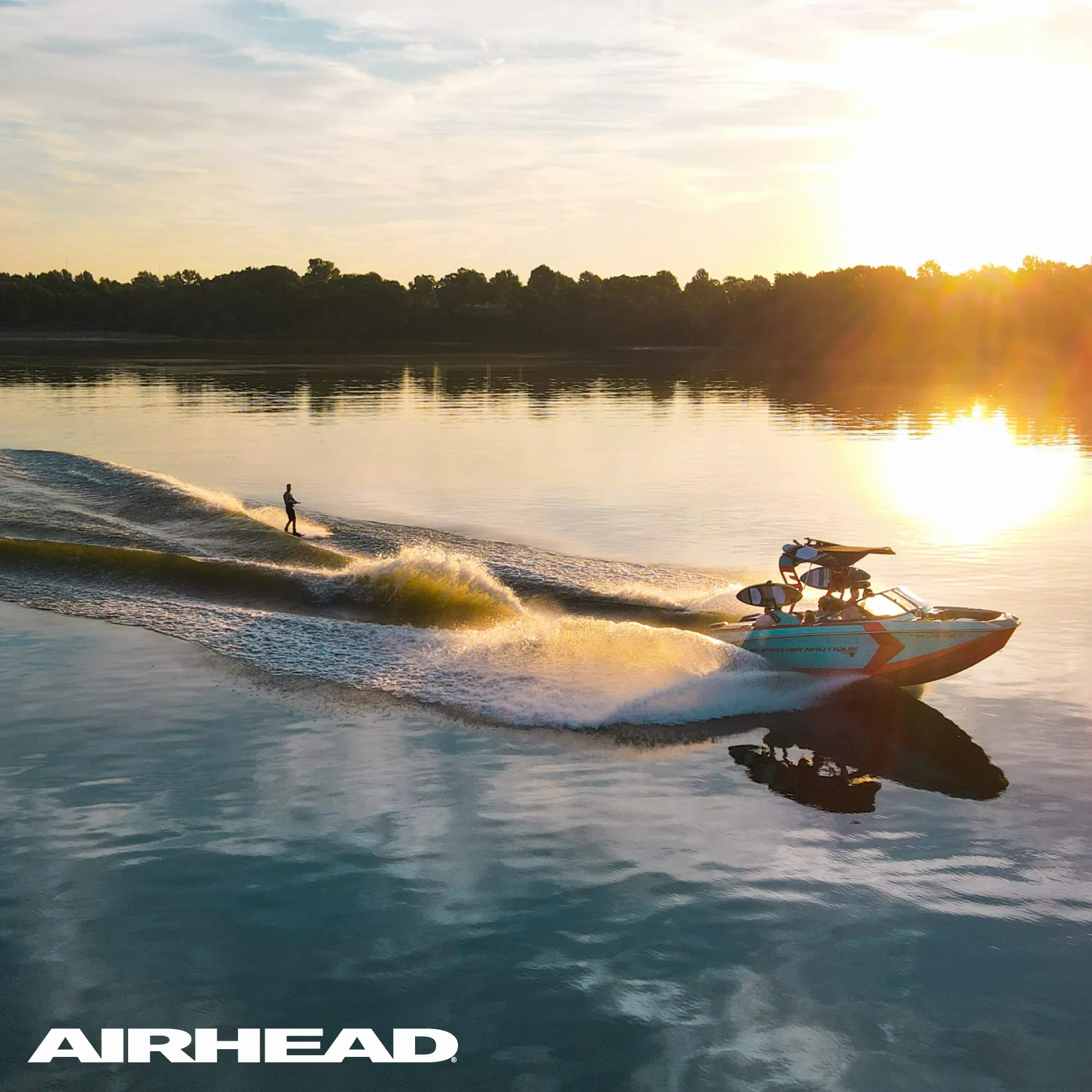 Corda per wakeboard Phat con impugnatura rossa