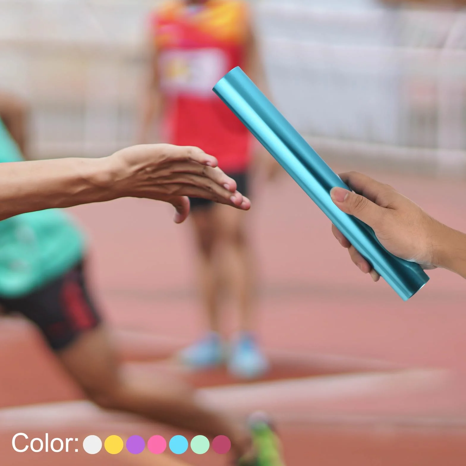 PATIKIL Staffetta Pista Bastone Alluminio Lega Tubo Campo Corsa per Esterni Atletica Sport