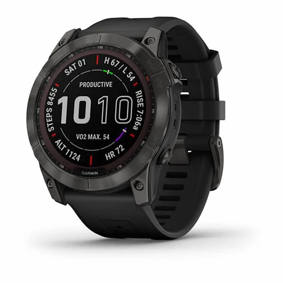 Garmin Fenix 7X Sapphire Solar - Grigio Carbonio DLC Titanio (Rinnovato)
