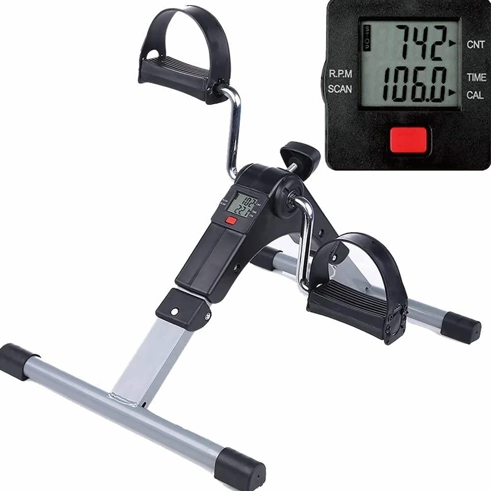 App Life Pedaliera Riabilitazione Mini Cyclette Dispositivo Medico Classe I Bike Bicicletta Anziani Pedali Antiscivolo Schermo Ginnastica Passiva Esercizio Fitness Gambe da Tavolo