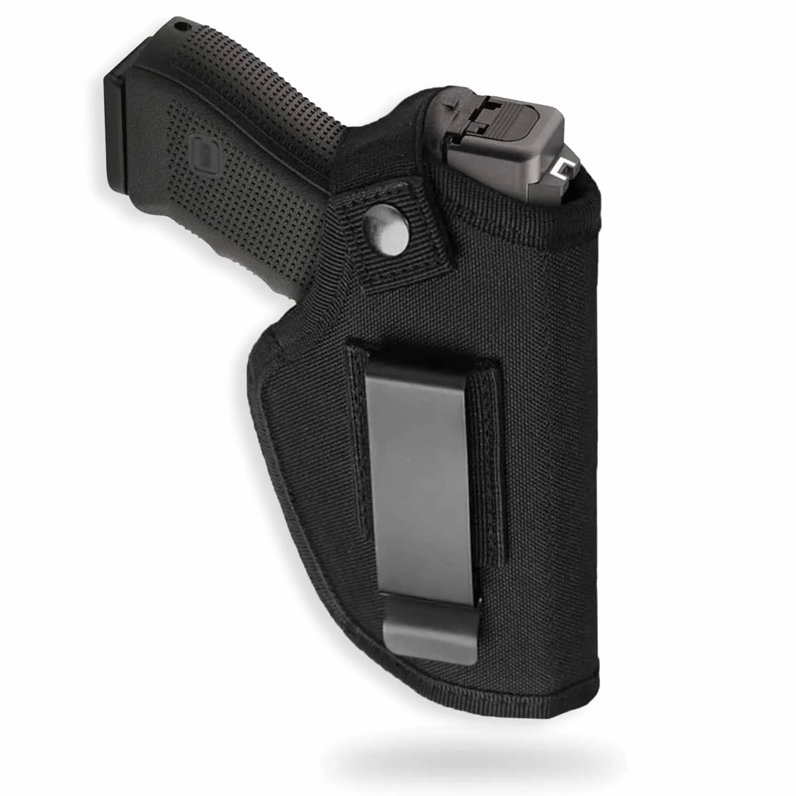 Fondina Universale IWB Pelle PU per Pistola, Compatibile Glock 17/19/23 Beretta 92 FS