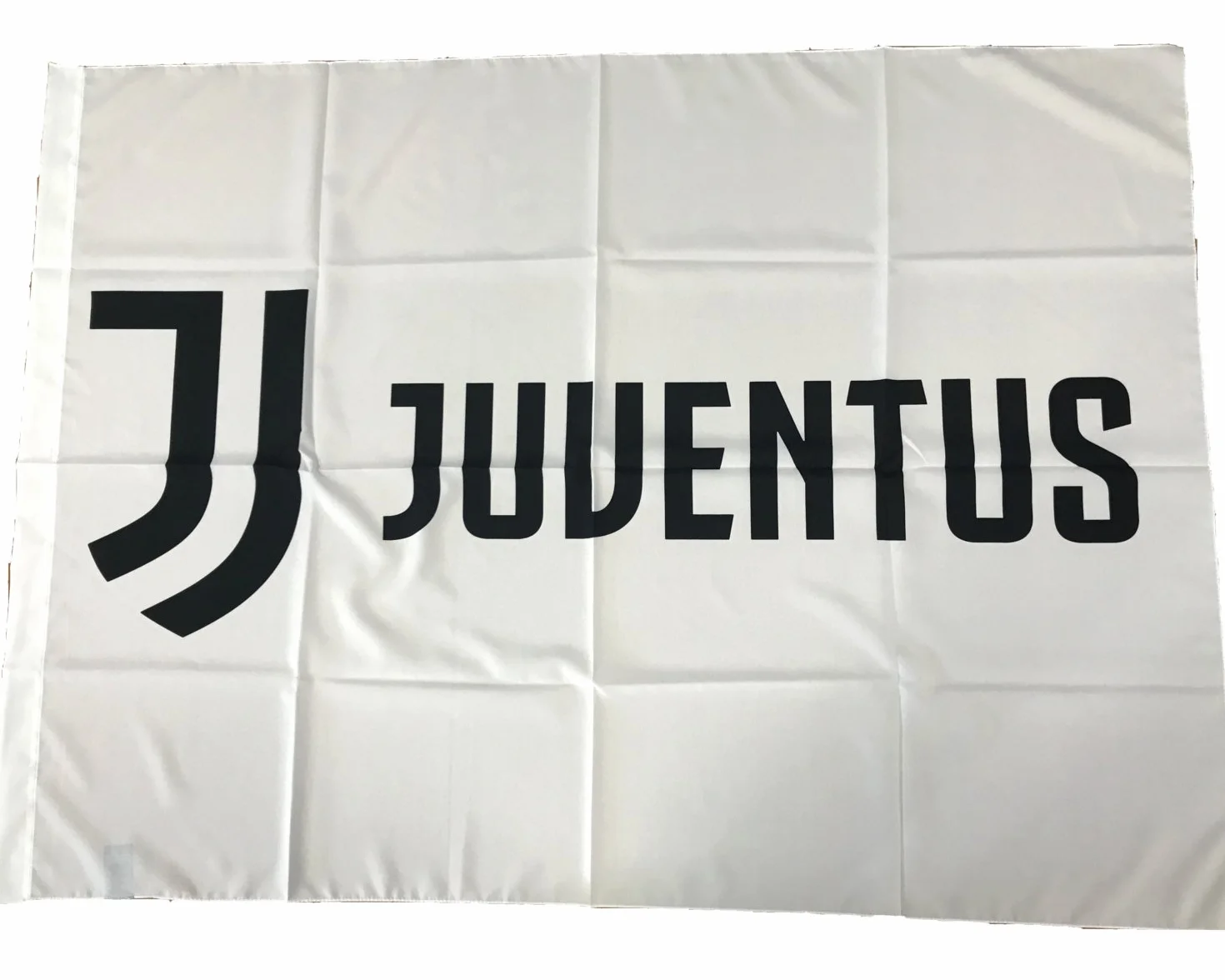 Juventus Bandiera Bianca Nuovo Logo 100% Poliestere
