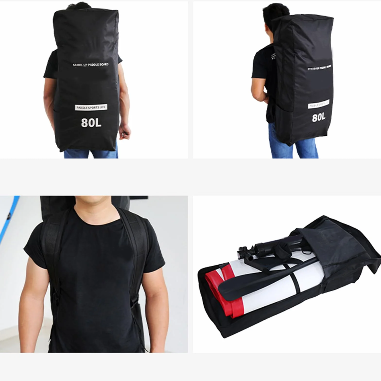 Borsa da trasporto portatile Paddle Board Gonfiabile Zaino Surf Dry Bag Grande Capacità
