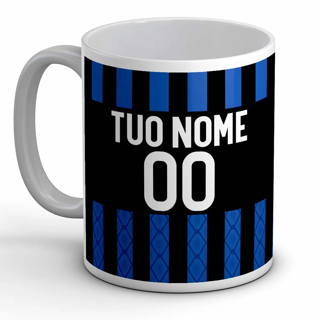 Idea Arredo Casa Tazza Sport Ceramica Interista Personalizzata Nome Numero