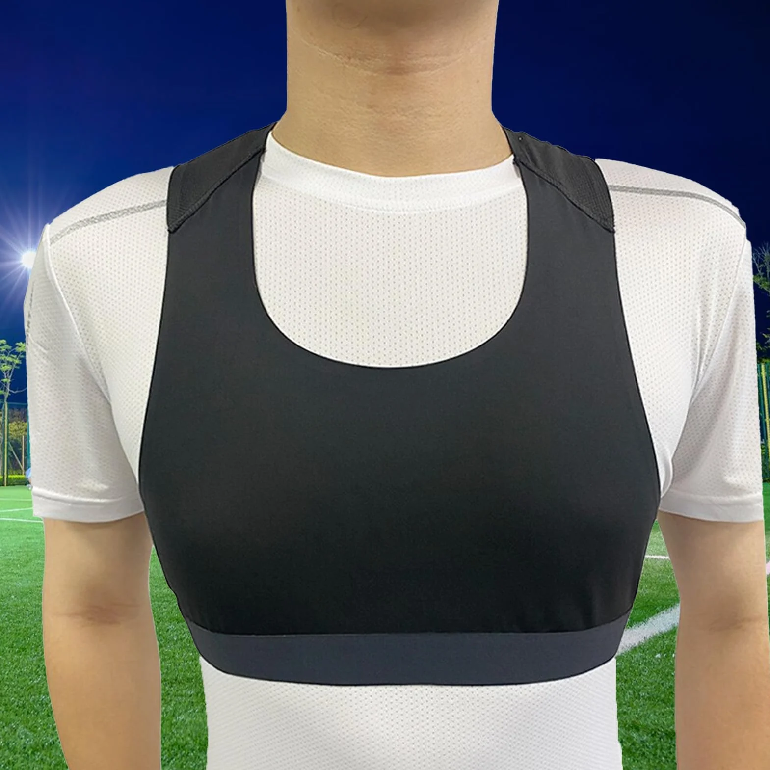 Gilet da calcio con GPS tracker sportivo traspirante uomo donna