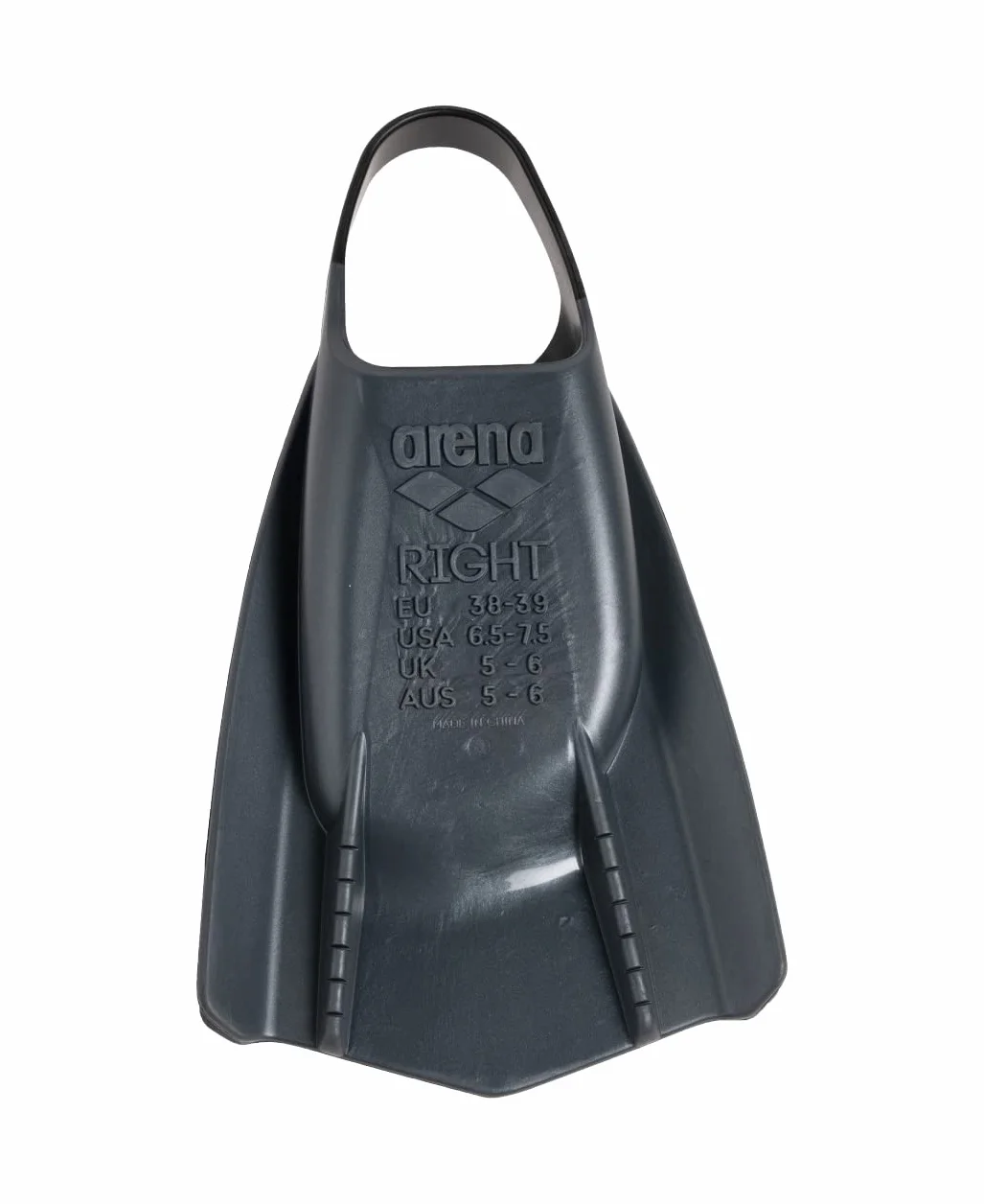 Arena Powerfin PRO II, Pinne Unisex per Adulti, in Silicone, a Lama Corta, Piede Destro/Sinistro Personalizzabile, Misure: 36,5-47,5