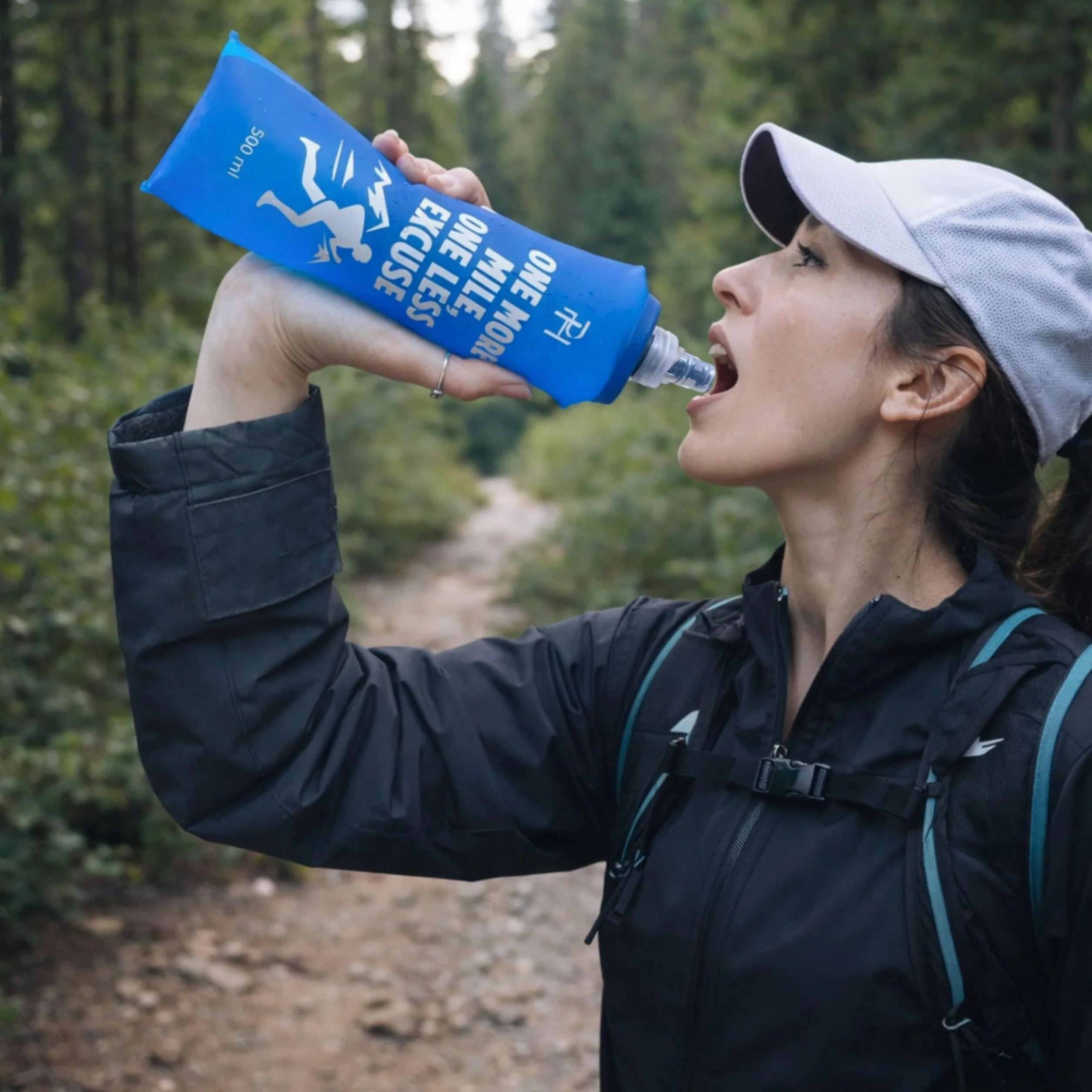 Ph Pro Heat Borraccia Morbida Running 500 ml Blu - Bottiglia Pieghevole per Trail, Ciclismo, Escursionismo