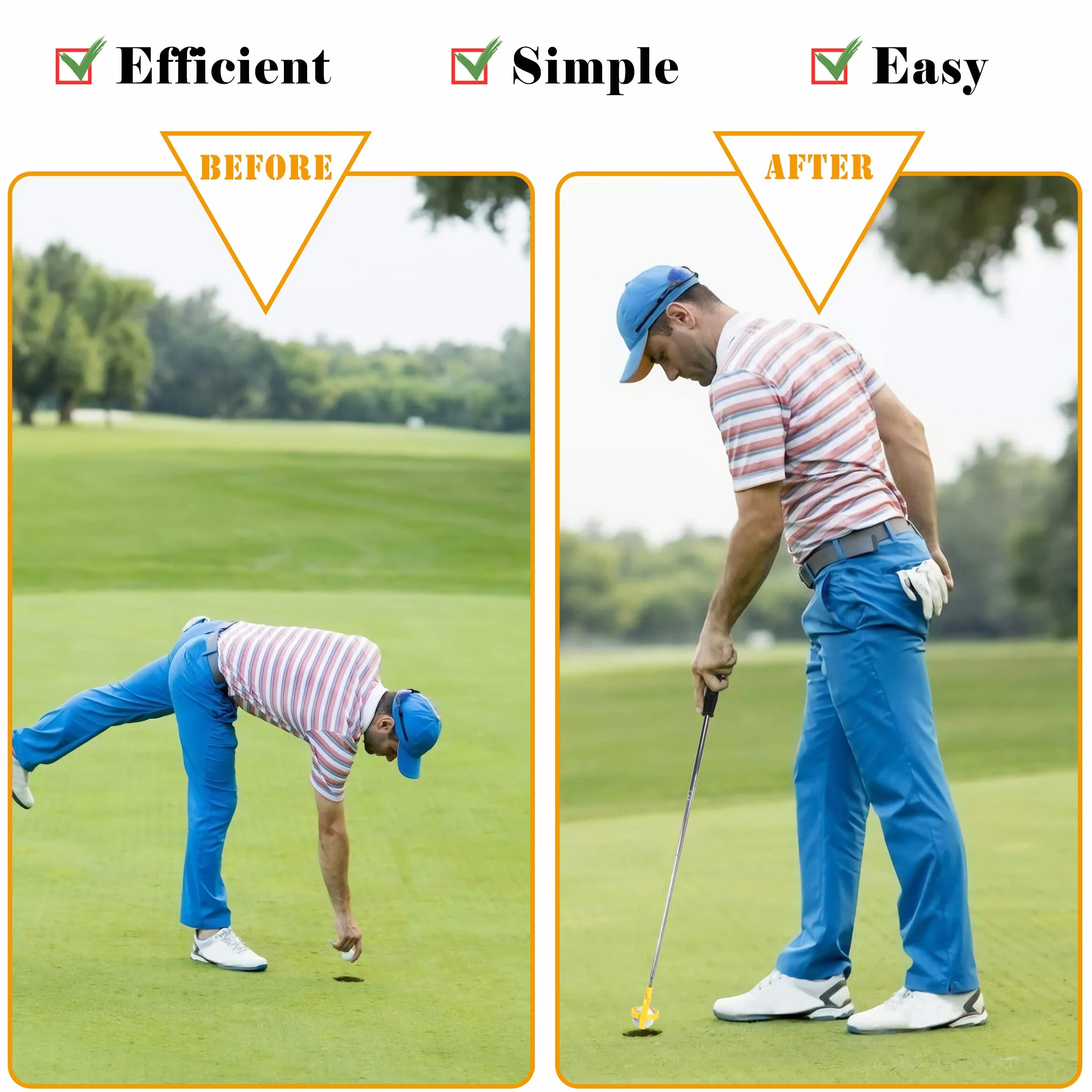Tunejoy Telescopico Golf Ball Retriever Retrattile Acciaio Inossidabile