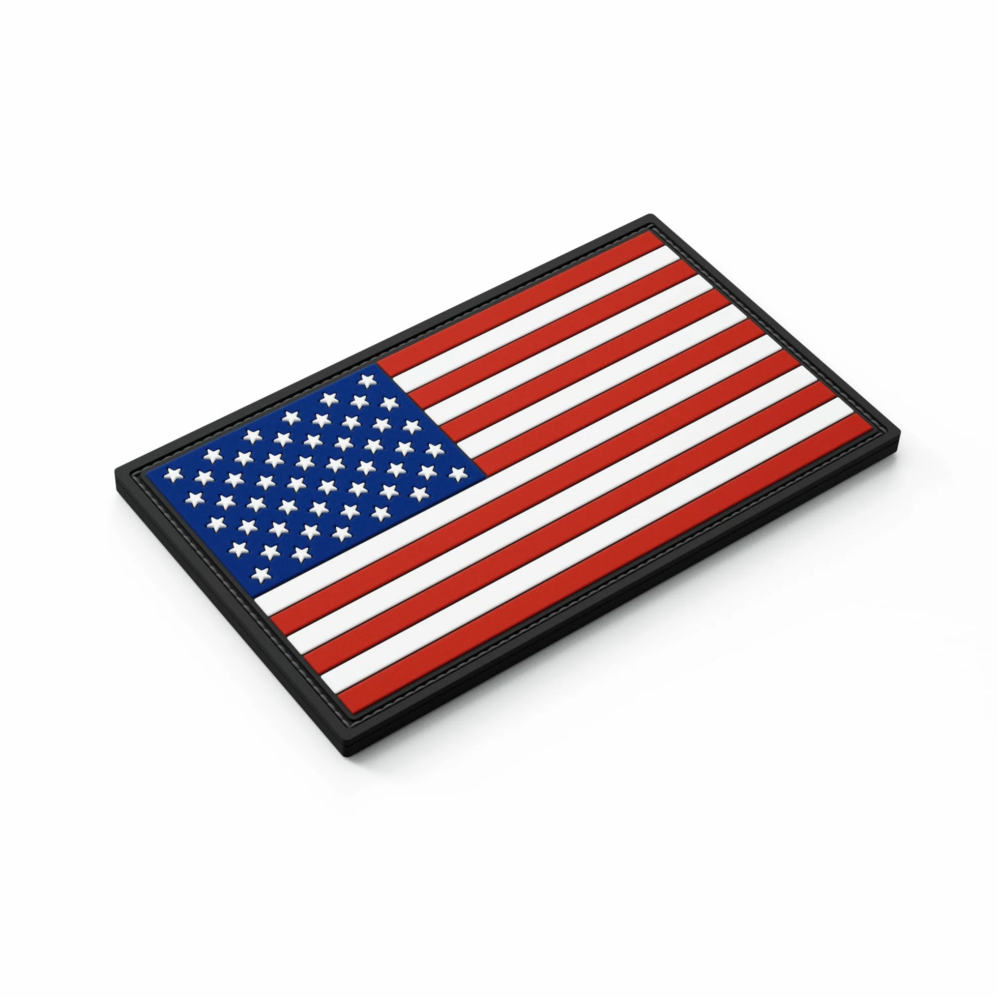 Patch in gomma con bandiera americana, 8 x 5 cm, ideale come distintivo per uniformi, giubbotto protettivo, borsa, giacca o zaino – per esercito federale, polizia e militare