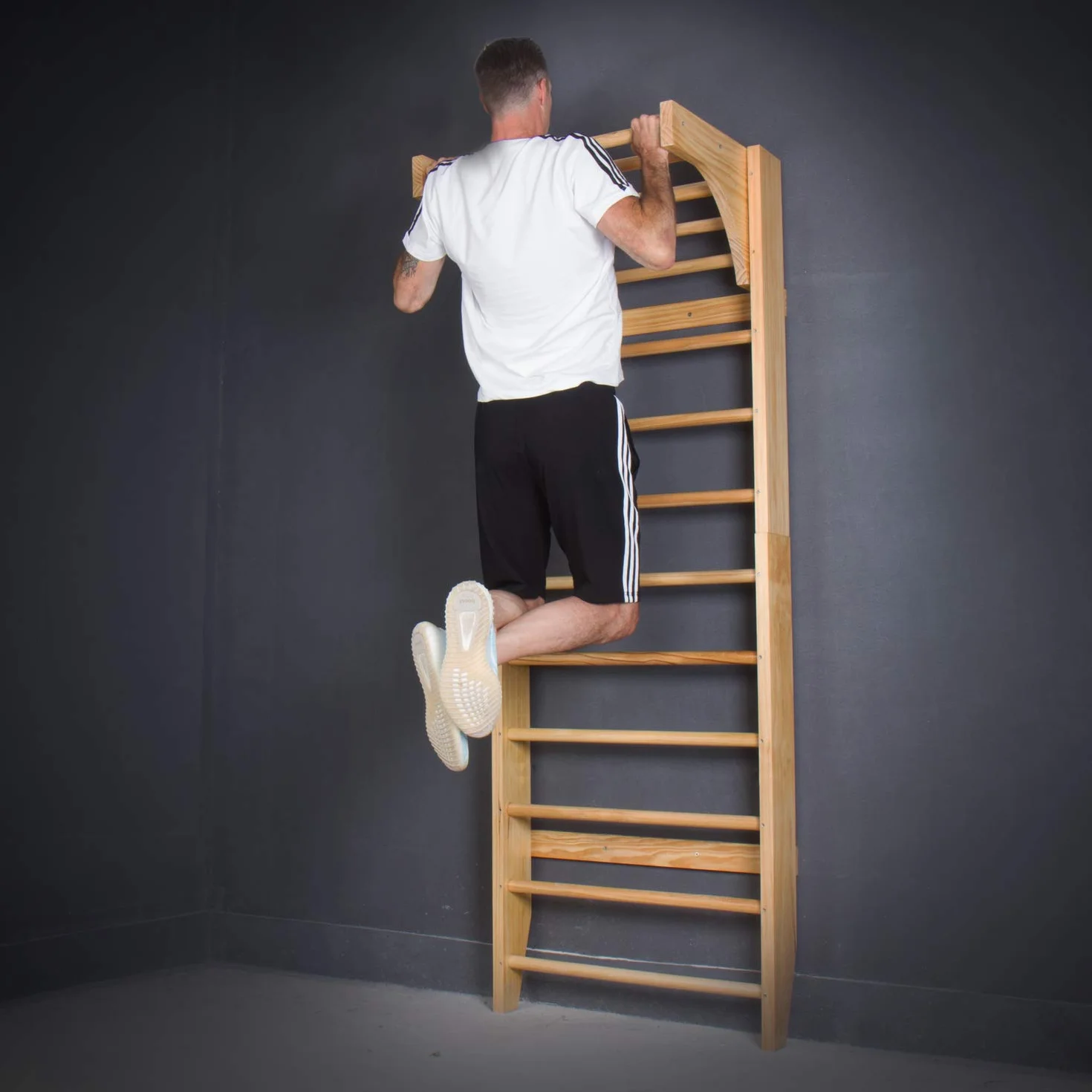 CCLIFE Spalliera Svedese Scala Svedese in Legno Telaio Arrampicata Fitness Adulti Bambini