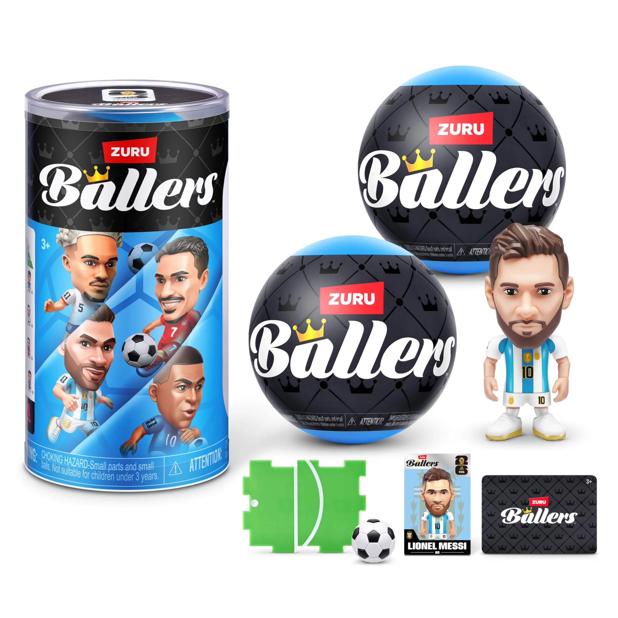 FIFA World Cup 2026 Ballers Series 1 Confezione da 2 by ZURU Figurine Calciatori da Collezione Ufficiali Capsula Sorpresa Bambini 3+