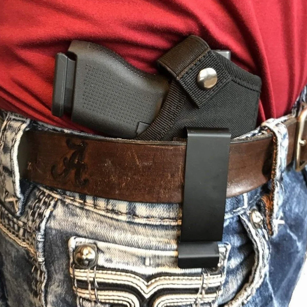 ZONSUSE Fondina da cintura per pistola universale destra sinistra