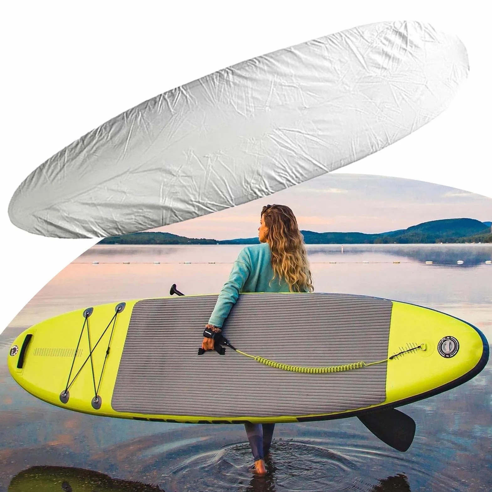 Generico Calza Protettiva Per Tavola Da Surf Copertura Anti-Polvere Accessori Antipolvere Protezione Solare Sport Acquatici