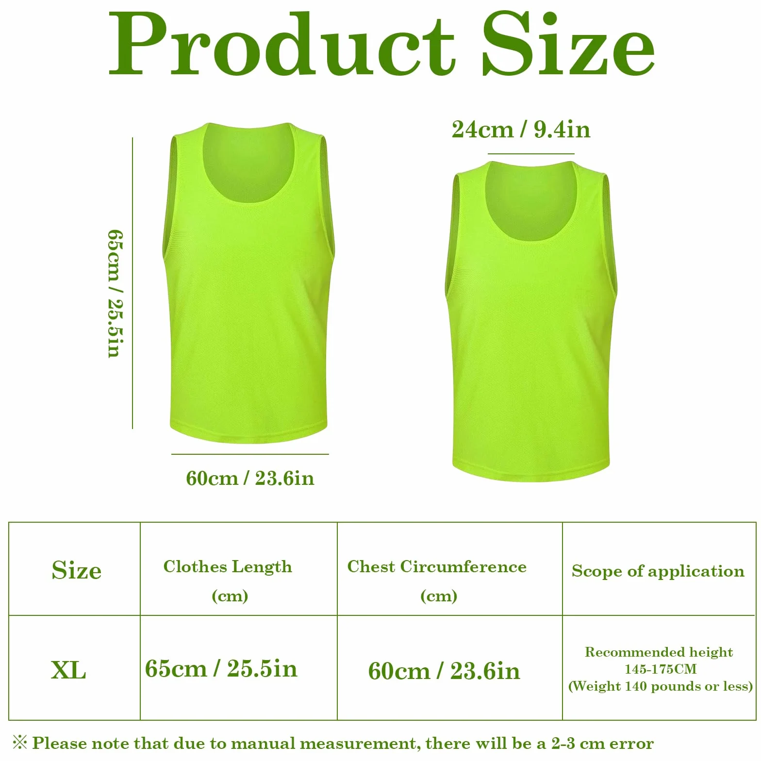 Mesh Scrimmage Gilet Traspirante Casacche Calcio Adulti 6 Pezzi, Verde Pettorine da Allenamento, XL