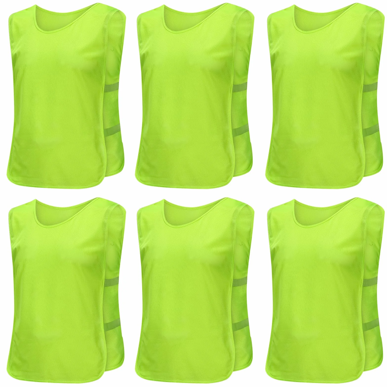 Pettorine Calcio Bambini 6 Pezzi Gilet da Allenamento Sports Bibs