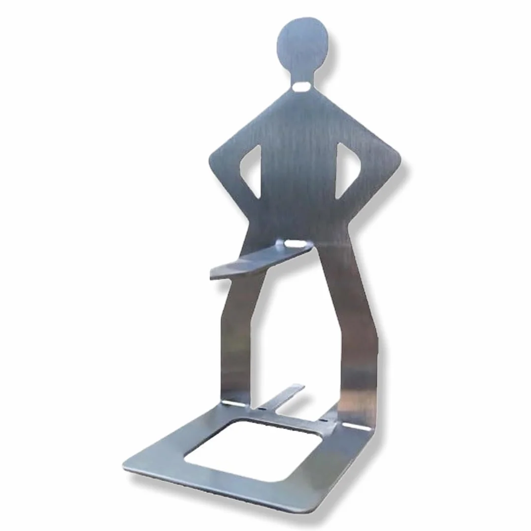 Supporto per Salsicce in Acciaio Inox, Creativo Porta Wurstel a Forma di Uomo, Griglia Portatile per Hot Dog, Accessorio Barbecue per Campeggio e Cucina Outdoor