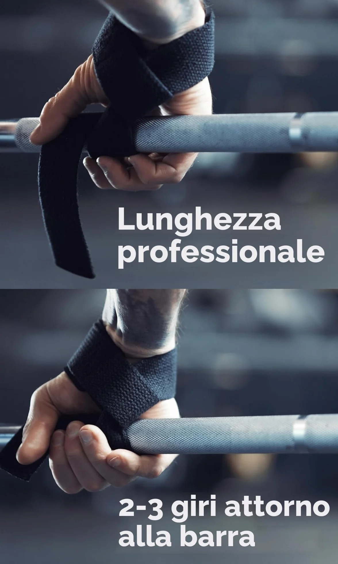 Fitgriff® Straps Palestra Fascette Sollevamento Pesi Cinghie Stacchi Gym Lifting Accessori Bodybuilding