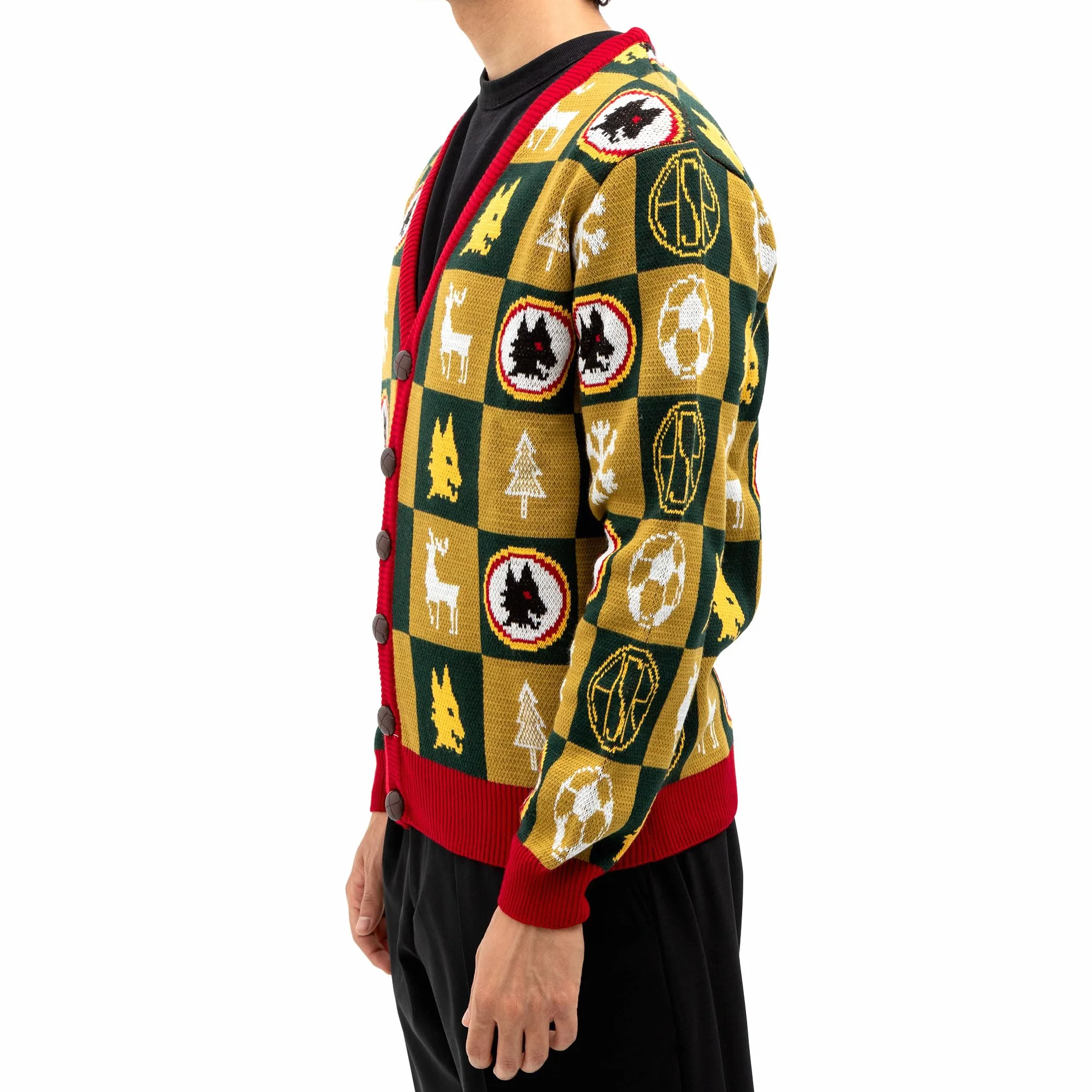 AS Roma Christmas Cardigan 24-25 - XXL