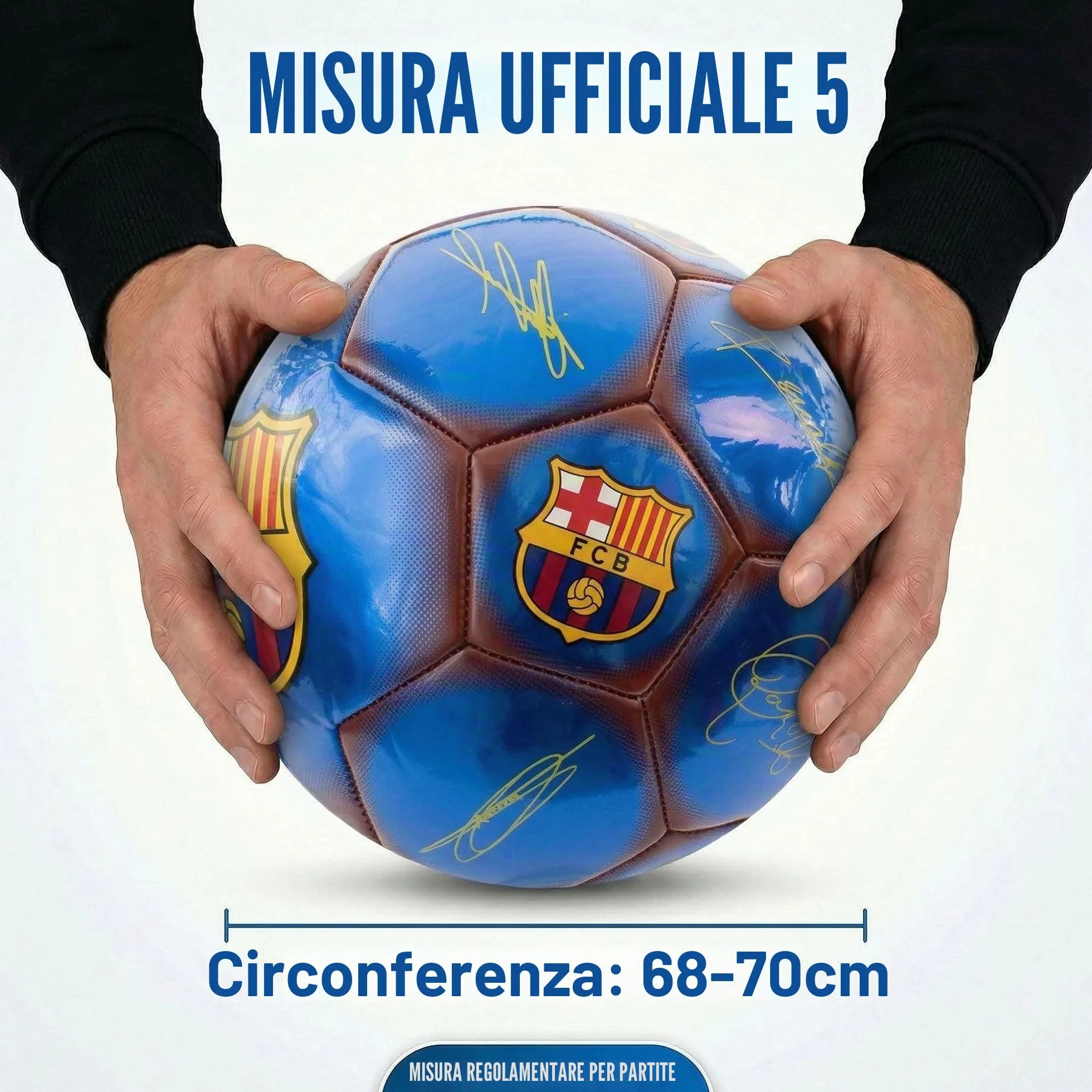 Pallone da calcio classico Hy-Pro taglia 5 metallizzato ufficiale