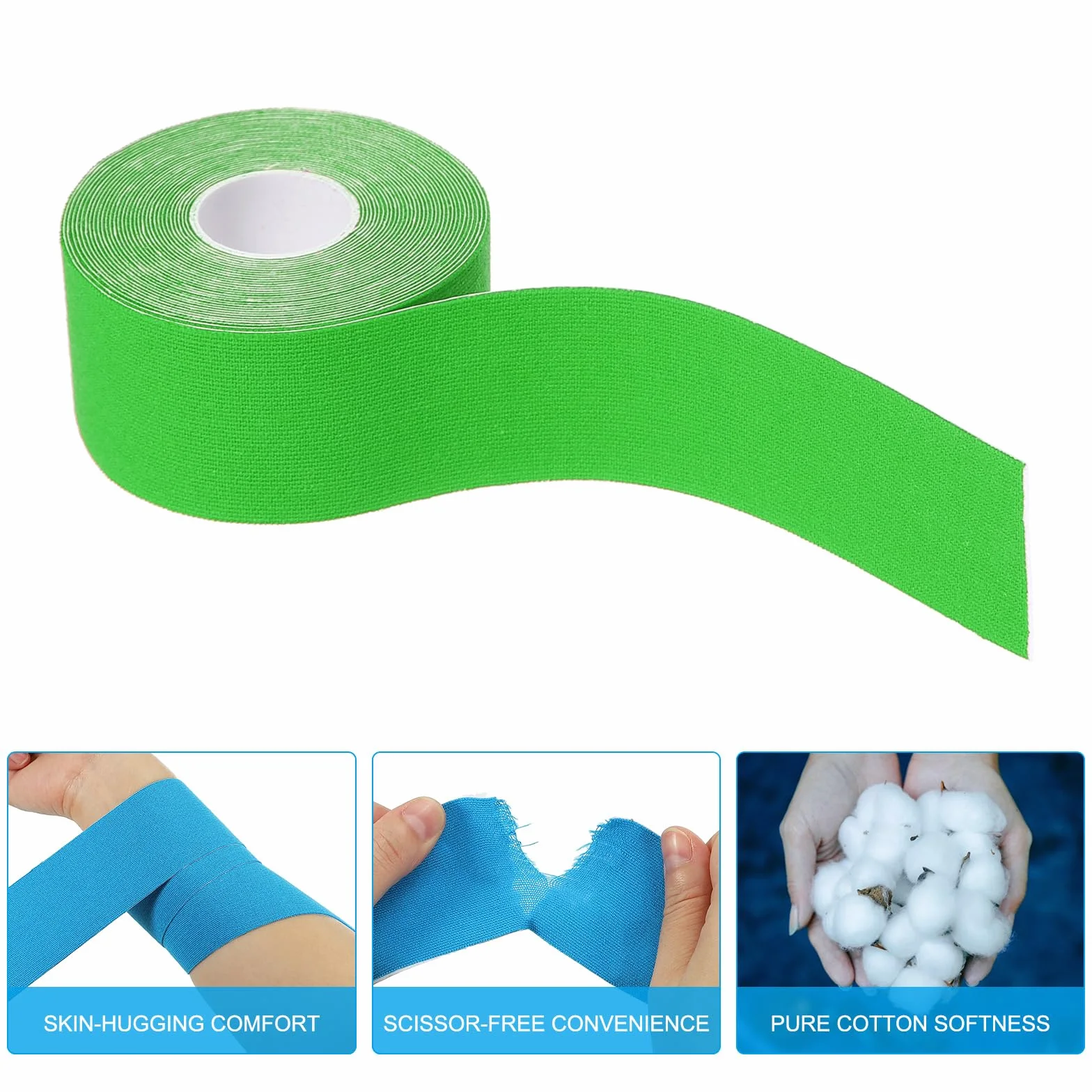 PATIKIL Nastro Antiscivolo 5m x 3.8cm Tape Sportivo Grip per Yoga Attrezzatura Sport, Verde